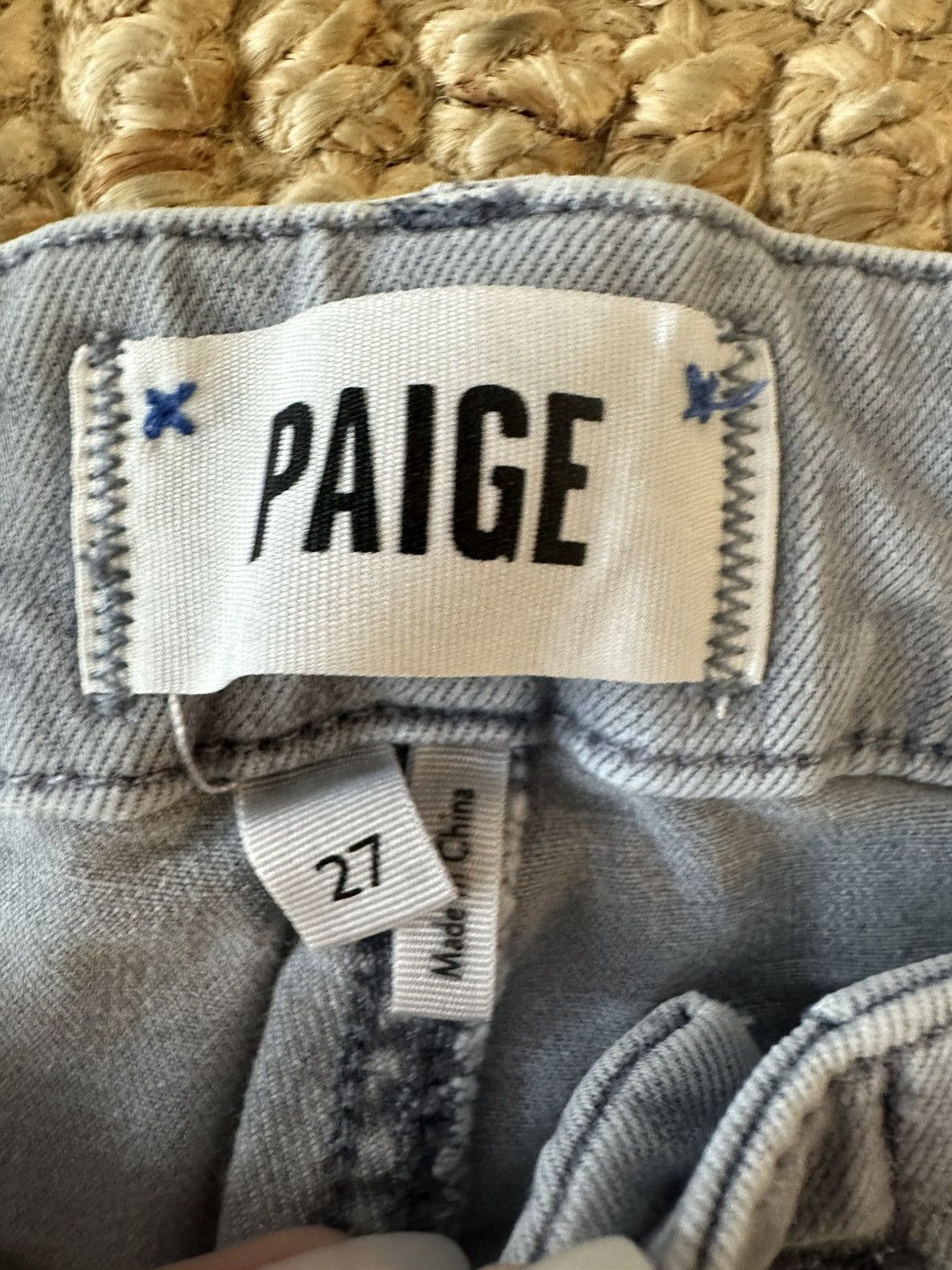 Paige Paige Mayslie Women's GRAY Ankle Cropped Jogger Jeans Size 27" / US 4 / IT 40 - 5 Thumbnail