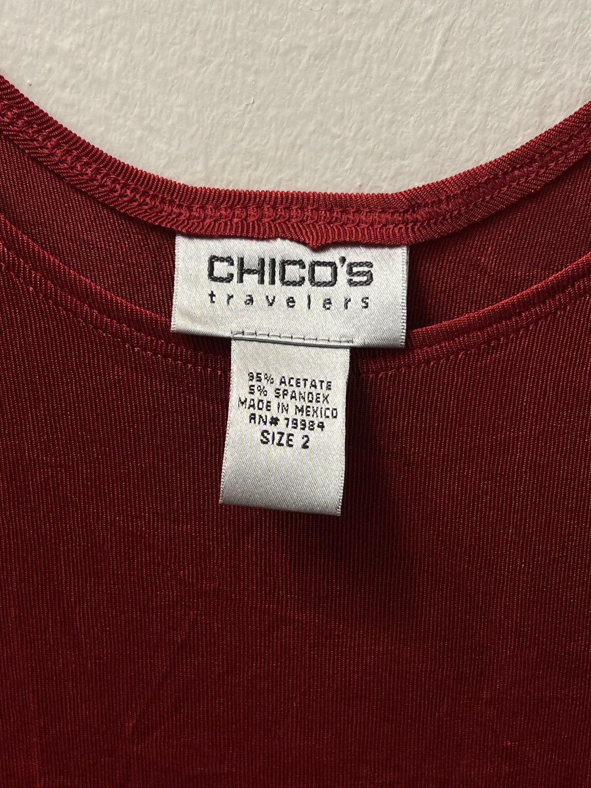 Chicos Chico’s Red Slinky Tank Top, size 2 Size XL / US 12-14 / IT 48-50 - 2 Thumbnail