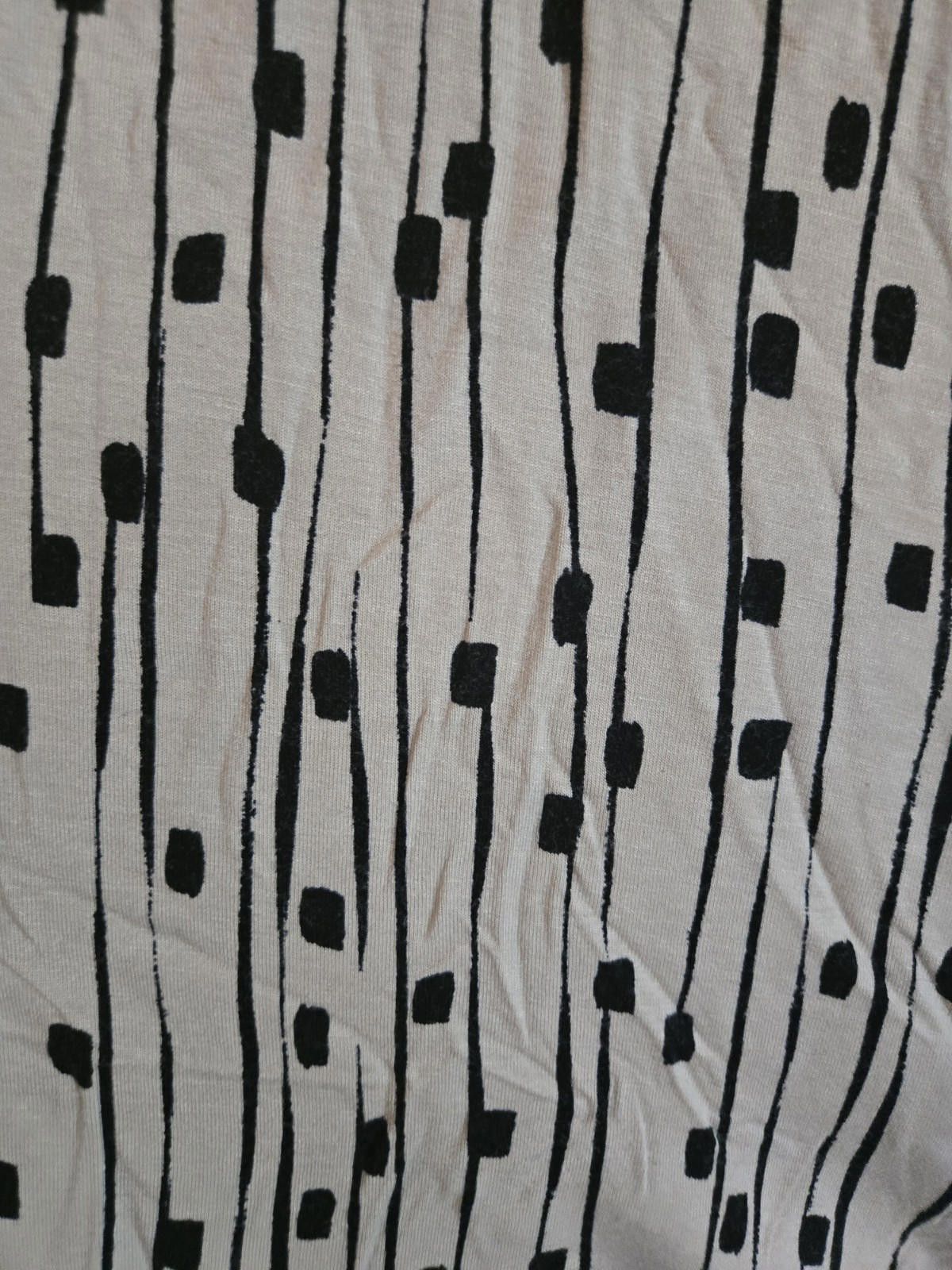 Other JM Collection Woman Top Blouse Size 0X Cream Beige Black Sho Size XL / US 12-14 / IT 48-50 - 7 Thumbnail