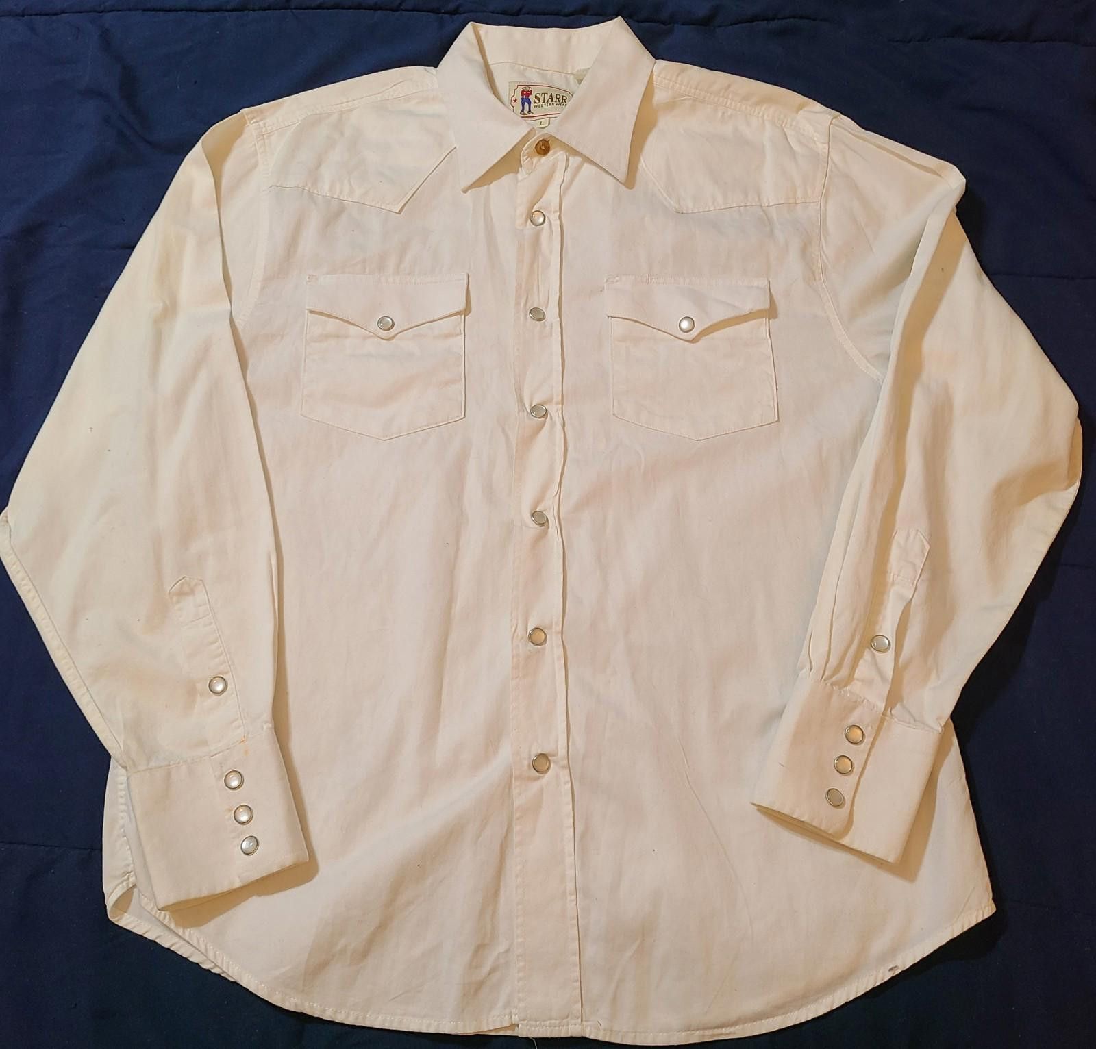 Designer Starr Western Wear Western Shirt Mens Size Large Pearl Snaps Size US L / EU 52-54 / 3 - 4 Thumbnail
