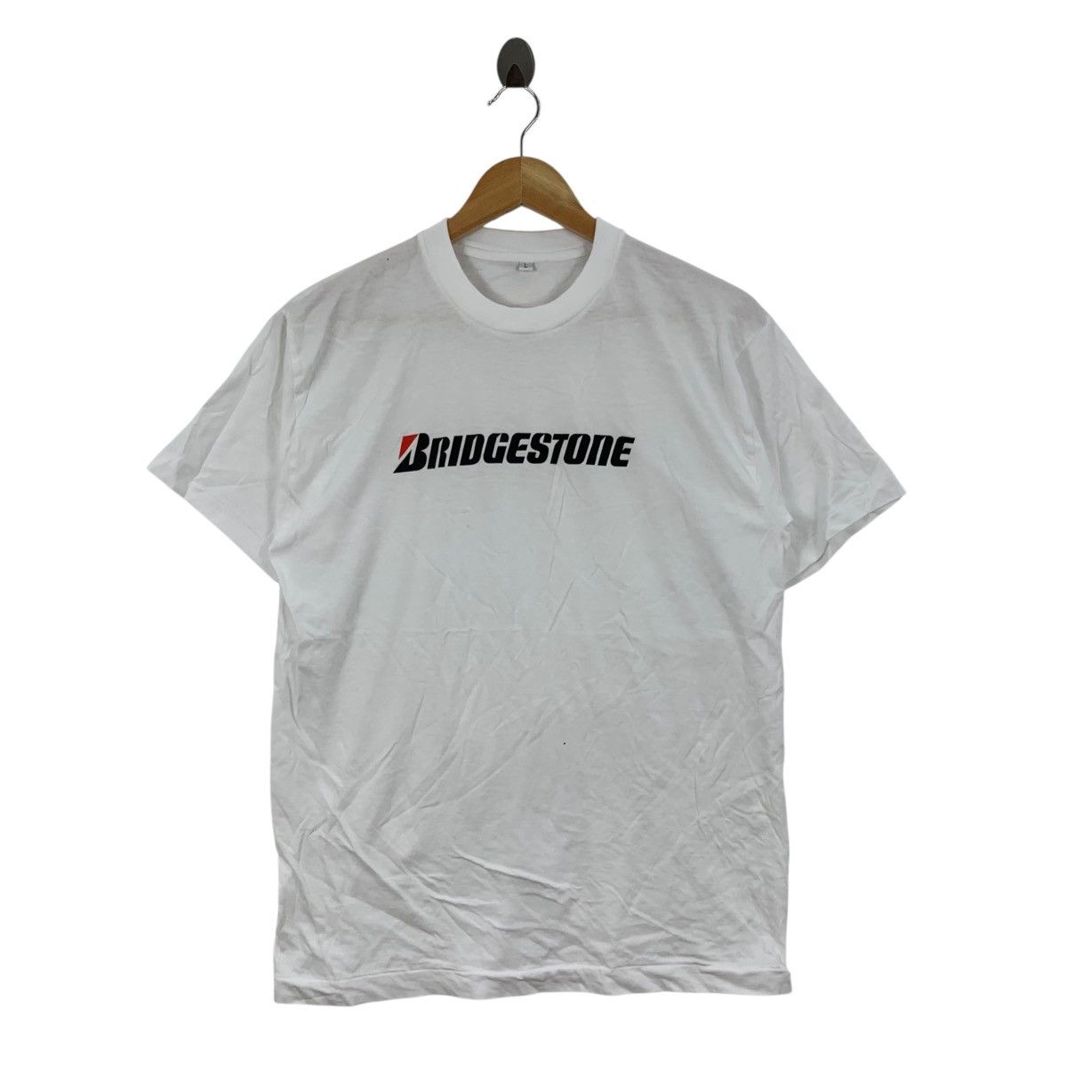 Vintage Vintage BRIDGESTONE Racing Formula One F1 ShortSleeve Tshirt Size US L / EU 52-54 / 3 - 1 Thumbnail