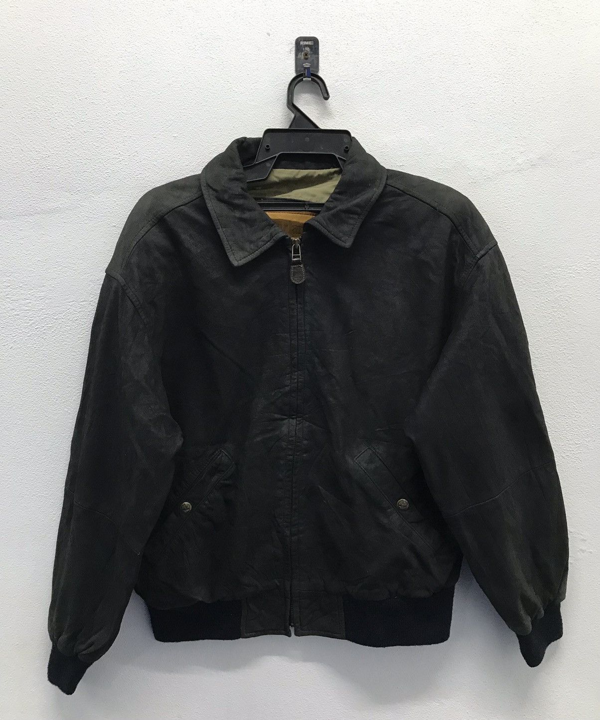 Timberland × Vintage Vintage Timberland Weather Gear Leather Jacket Size US M / EU 48-50 / 2 - 1 Thumbnail