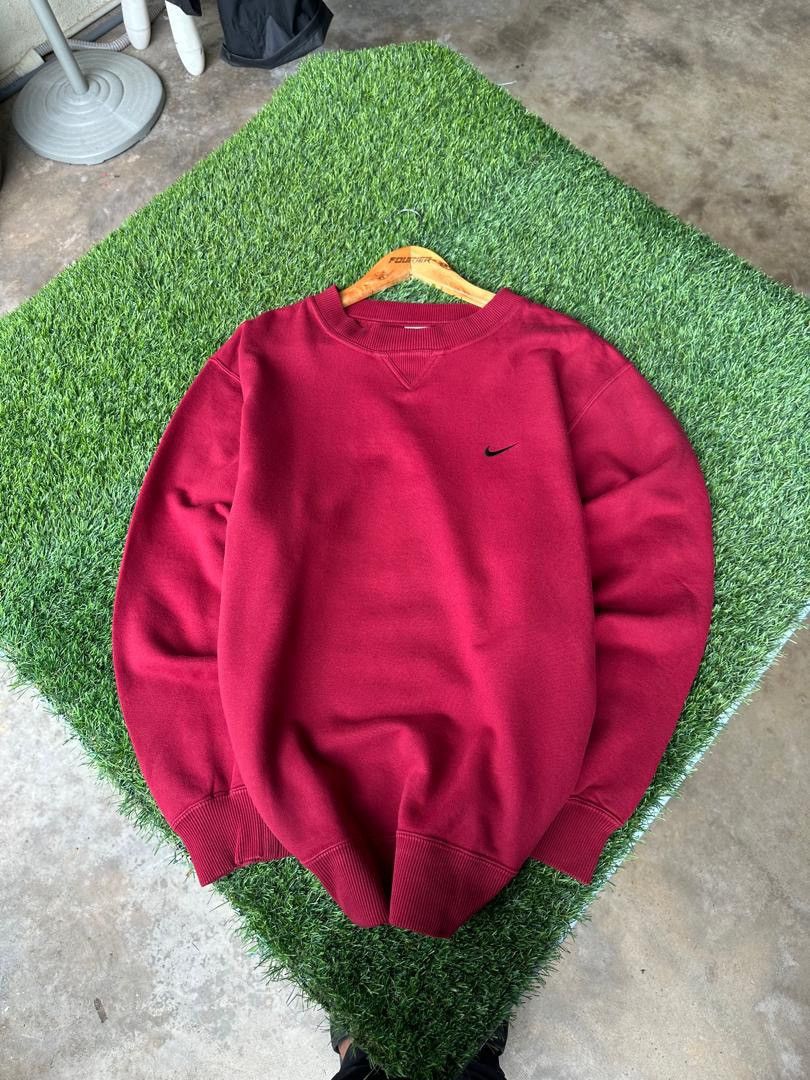 Nike × Vintage VINTAGE Y2K NIKE MINI SWOOSH SWEATSHIRT Size US L / EU 52-54 / 3 - 1 Thumbnail