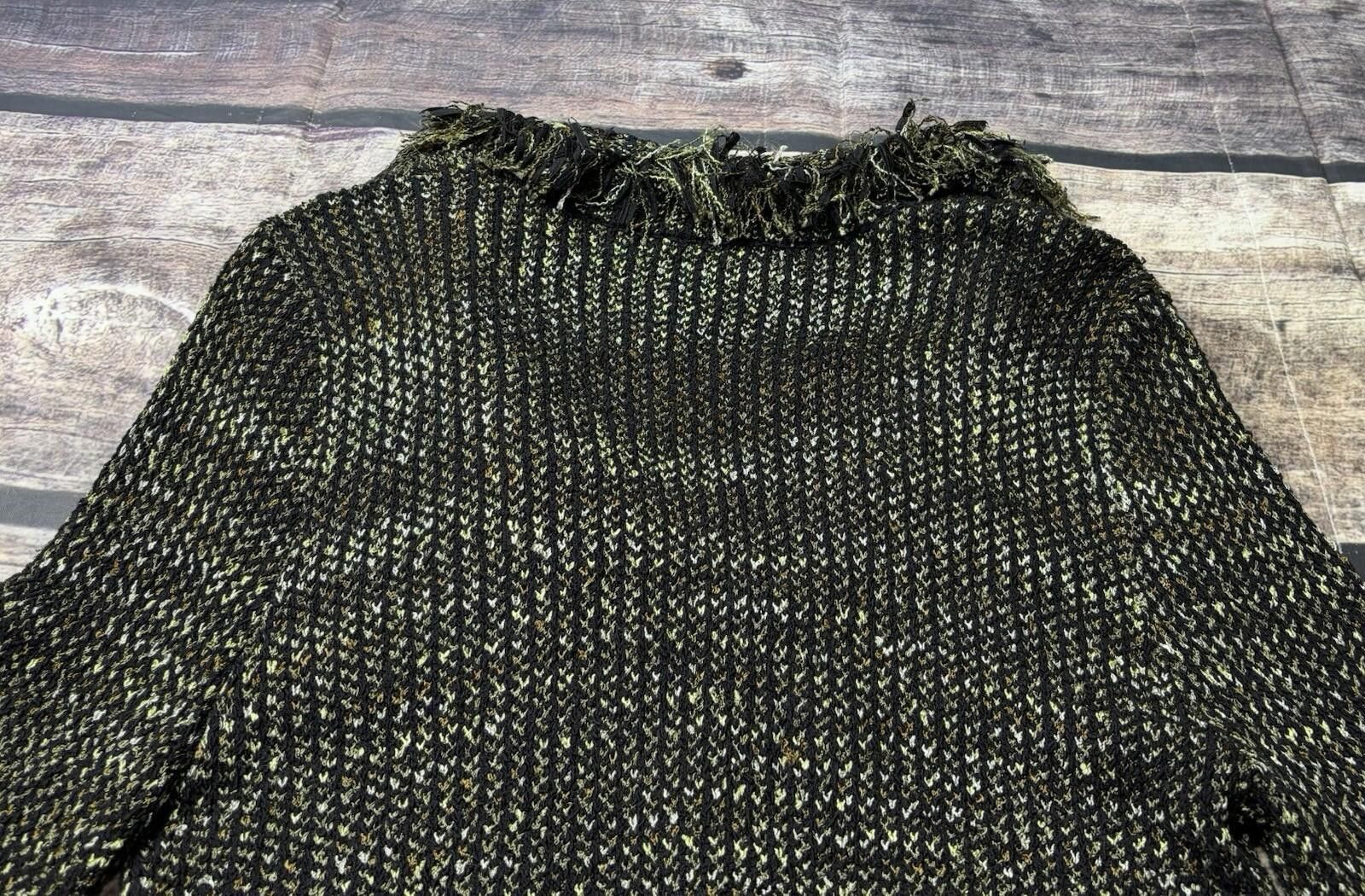 Other VTG Ball of Cotton Sweater Women Large Fringe Lace Trim Silk Size L / US 10 / IT 46 - 9 Thumbnail