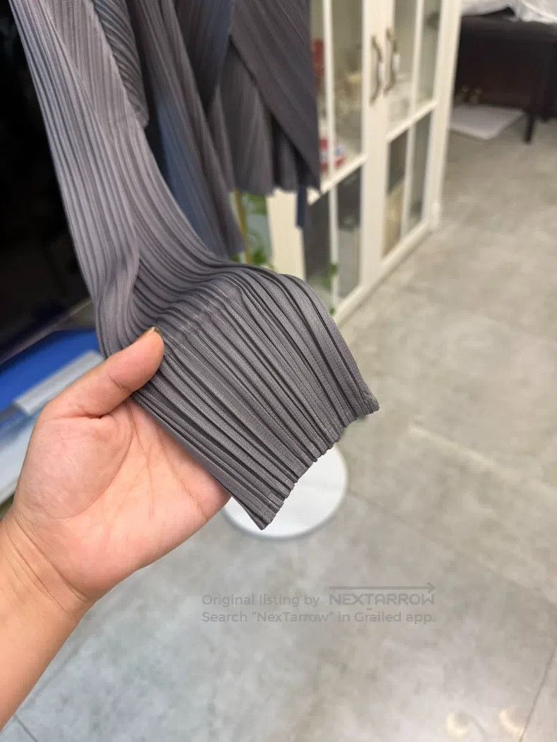 Issey Miyake Issey Miyake Dark Gray Cardigan Size L / US 10 / IT 46 - 2 Thumbnail