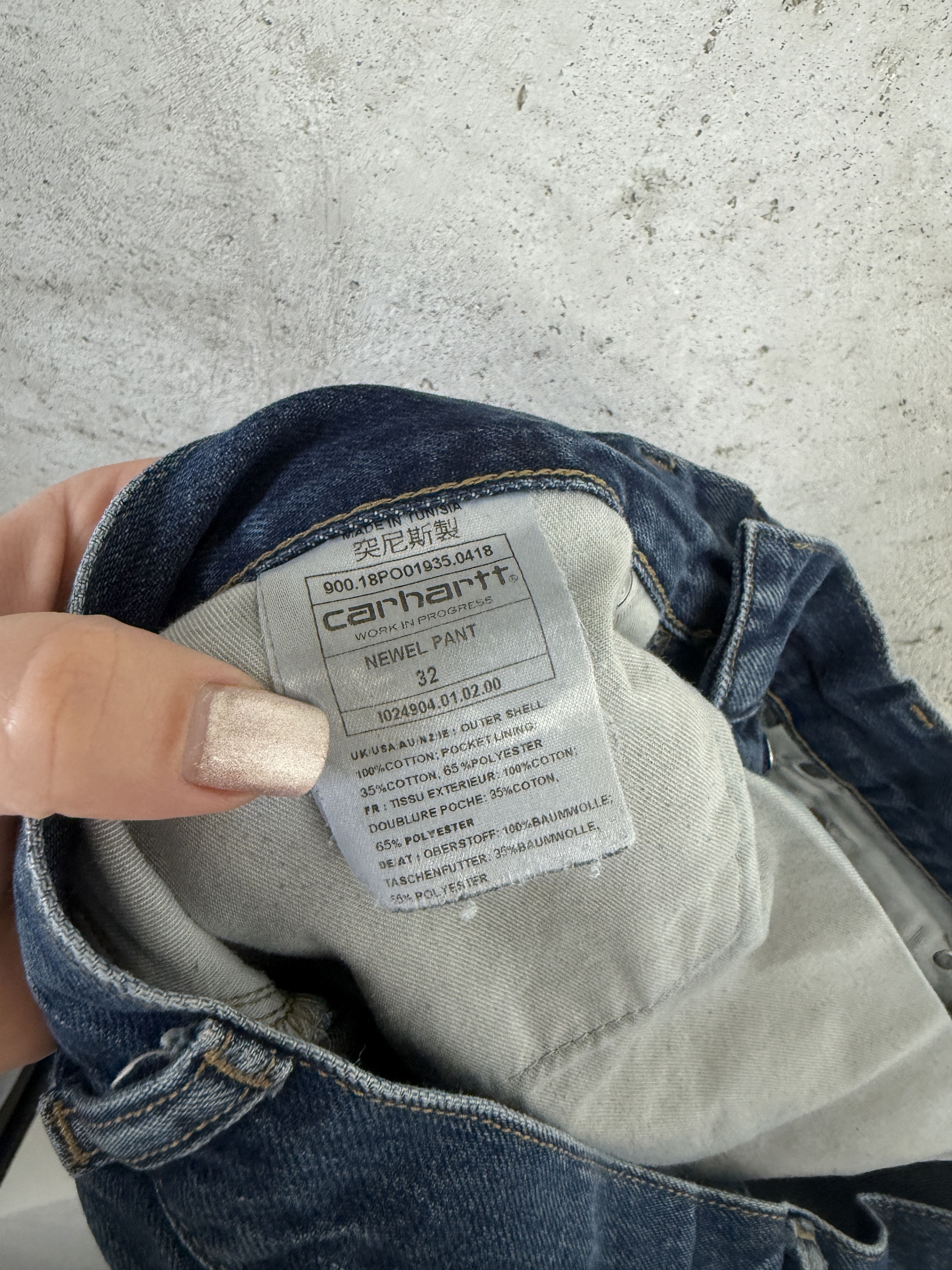 Carhartt Wip Carhartt WIP Nevel Pant denim jeans casual skate rap Size US 32 / EU 48 - 6 Thumbnail