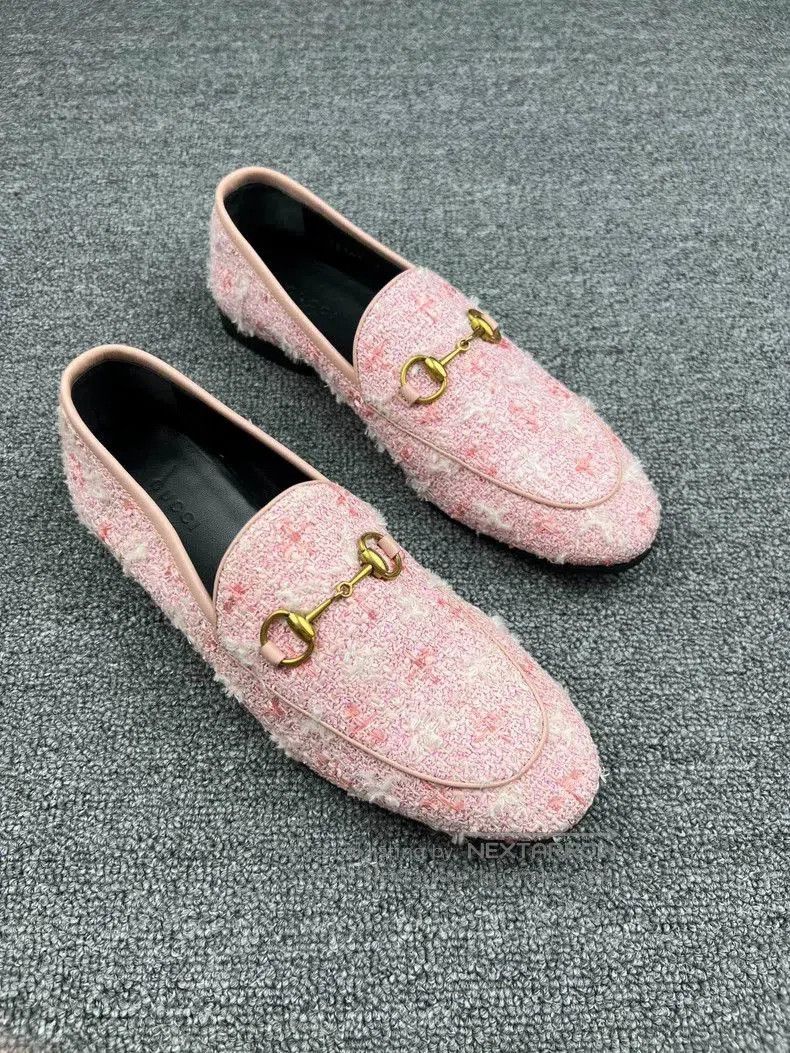 Gucci Gucci Pink Woven Loafers. Size US 6.5 / EU 39-40 - 2 Thumbnail