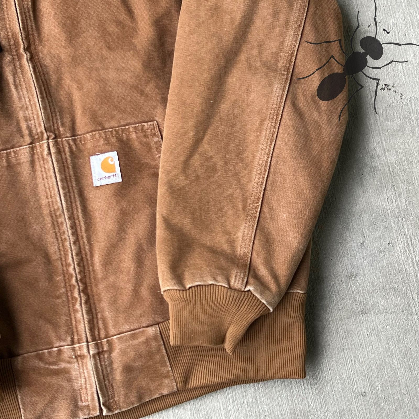 Carhartt × Vintage Carhartt WOMENS WJ130 BRN brown hooded work wear jacket Size US S / EU 44-46 / 1 - 3 Thumbnail