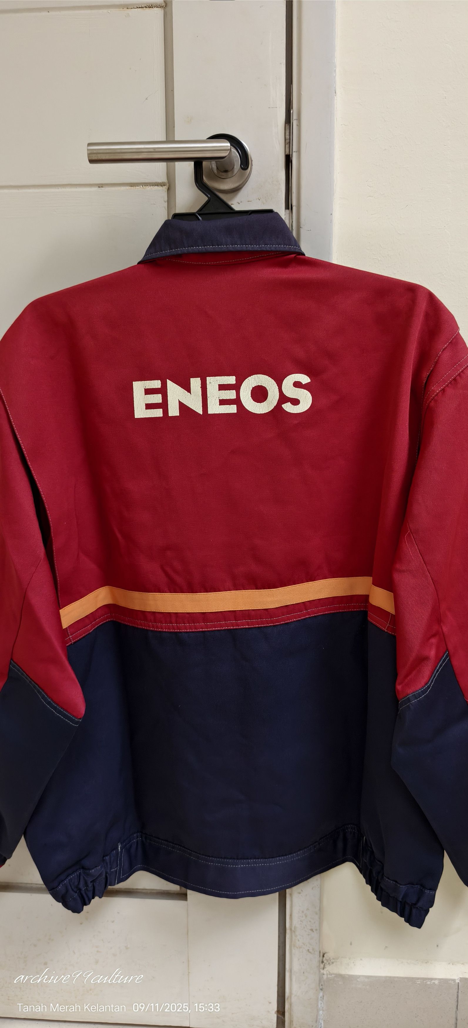 Mostly Heard Rarely Seen Vintage JDM Japan ENEOS Gas Heavy Duty Jacket Size US XL / EU 56 / 4 - 15 Thumbnail