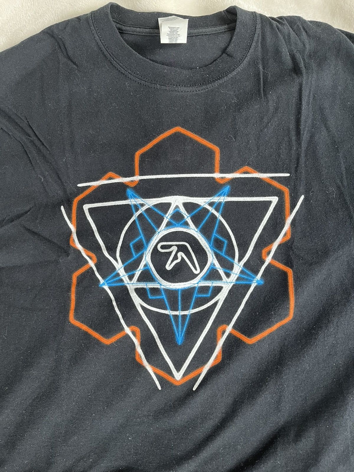 image of Vintage Aphex Twin Official Shirt in Black, Men's (Size XL)