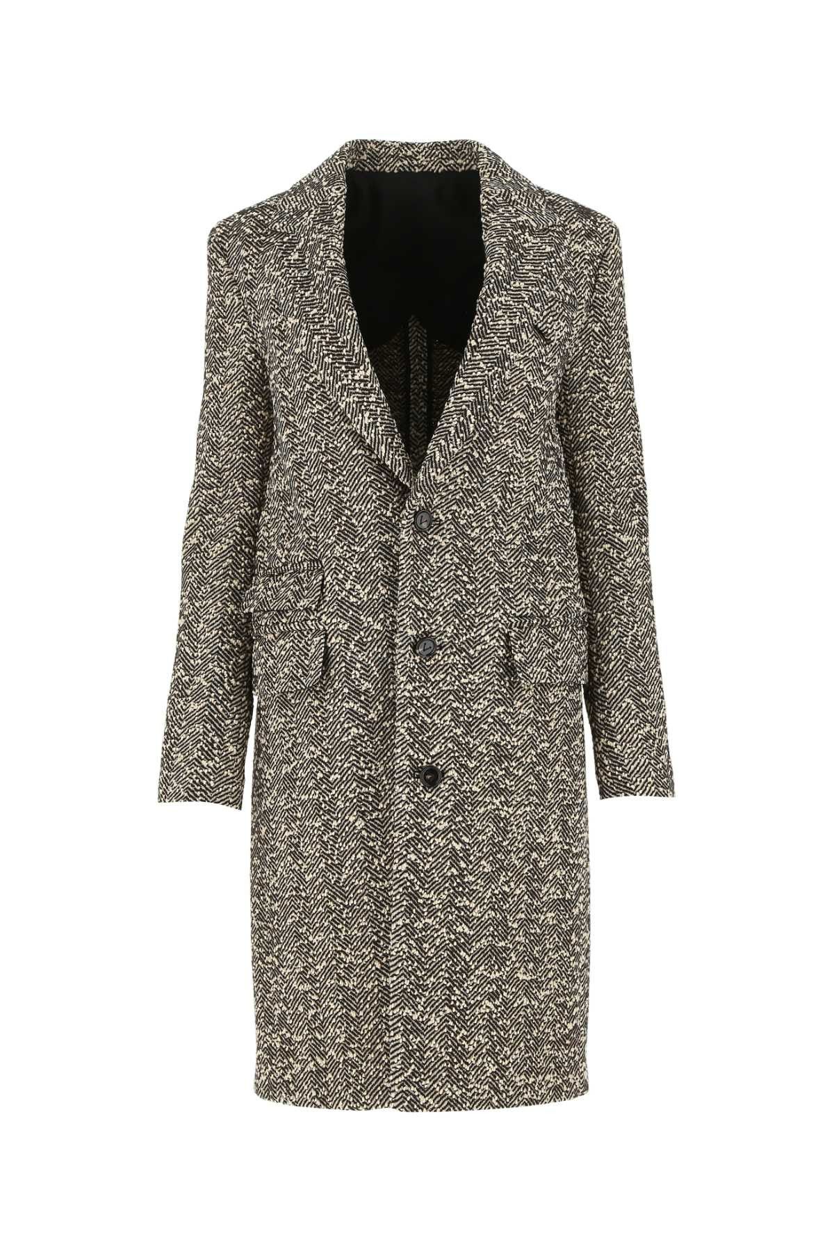 コート BOTTEGA VENETA Embroidered Stretch Wool Blend Coat Bottega Veneta Embroidered Stretch Wool Blend Coat Bottega