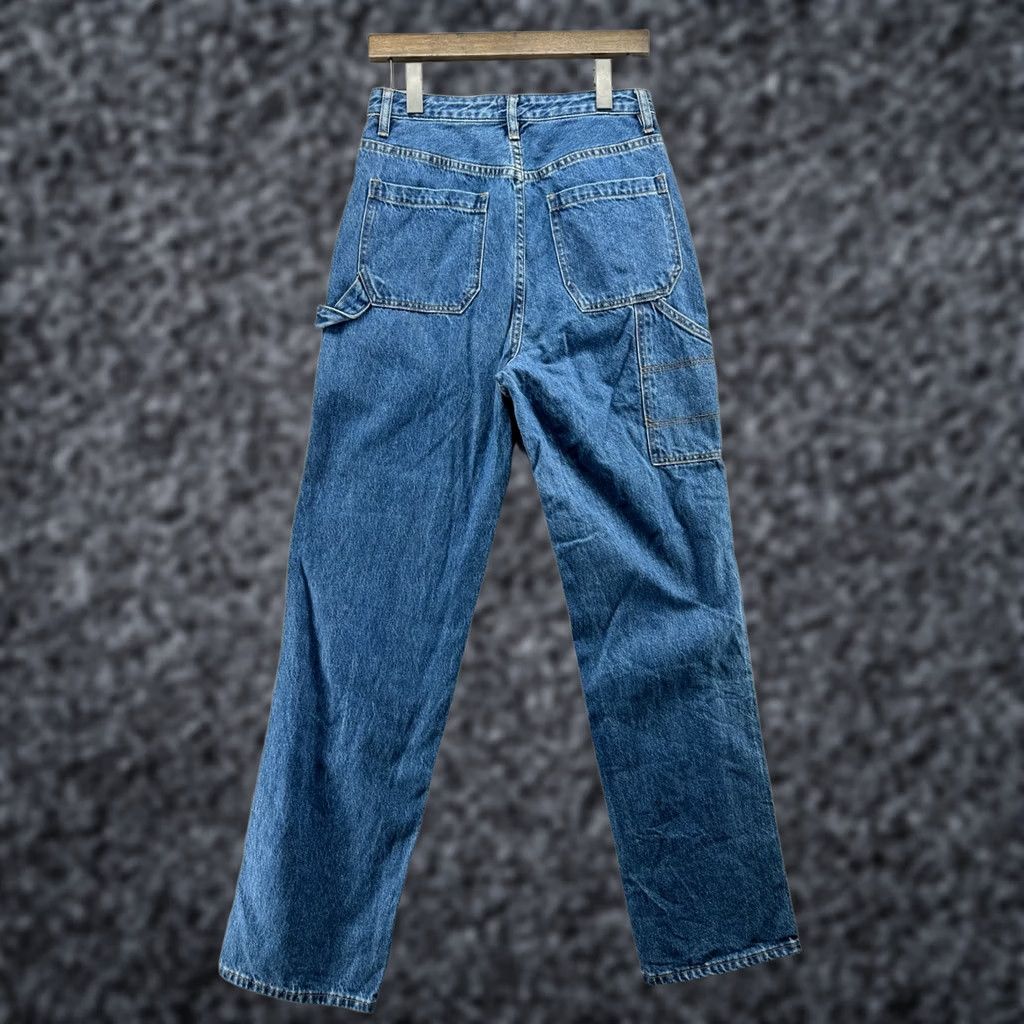 Pacsun Pacsun Payboy Straight Jeans Blue Women's 27 Denim Pockets 100% Cotton Denim Medium Wash Regular Fit Carpenter Inseam 33 in Size 27" / US 4 / IT 40 - 1 Thumbnail