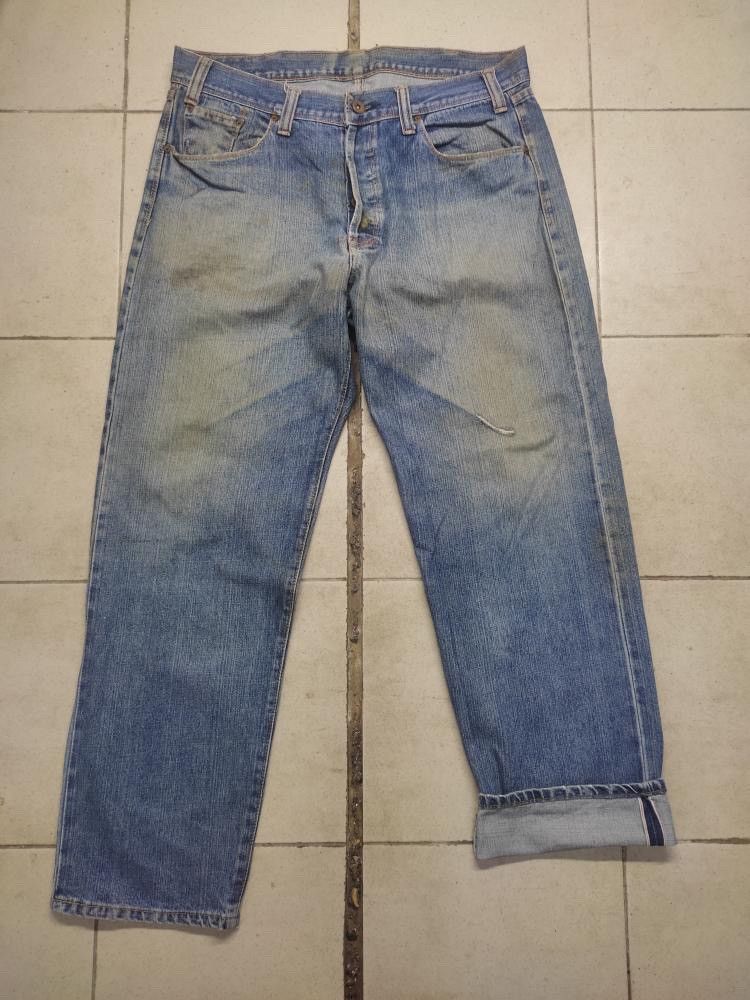 Levi's × Levi's Vintage Clothing VINTAGE 70’s LEVIS BIG E SELVEDGE BAGGY JEANS Size US 37 - 10 Thumbnail