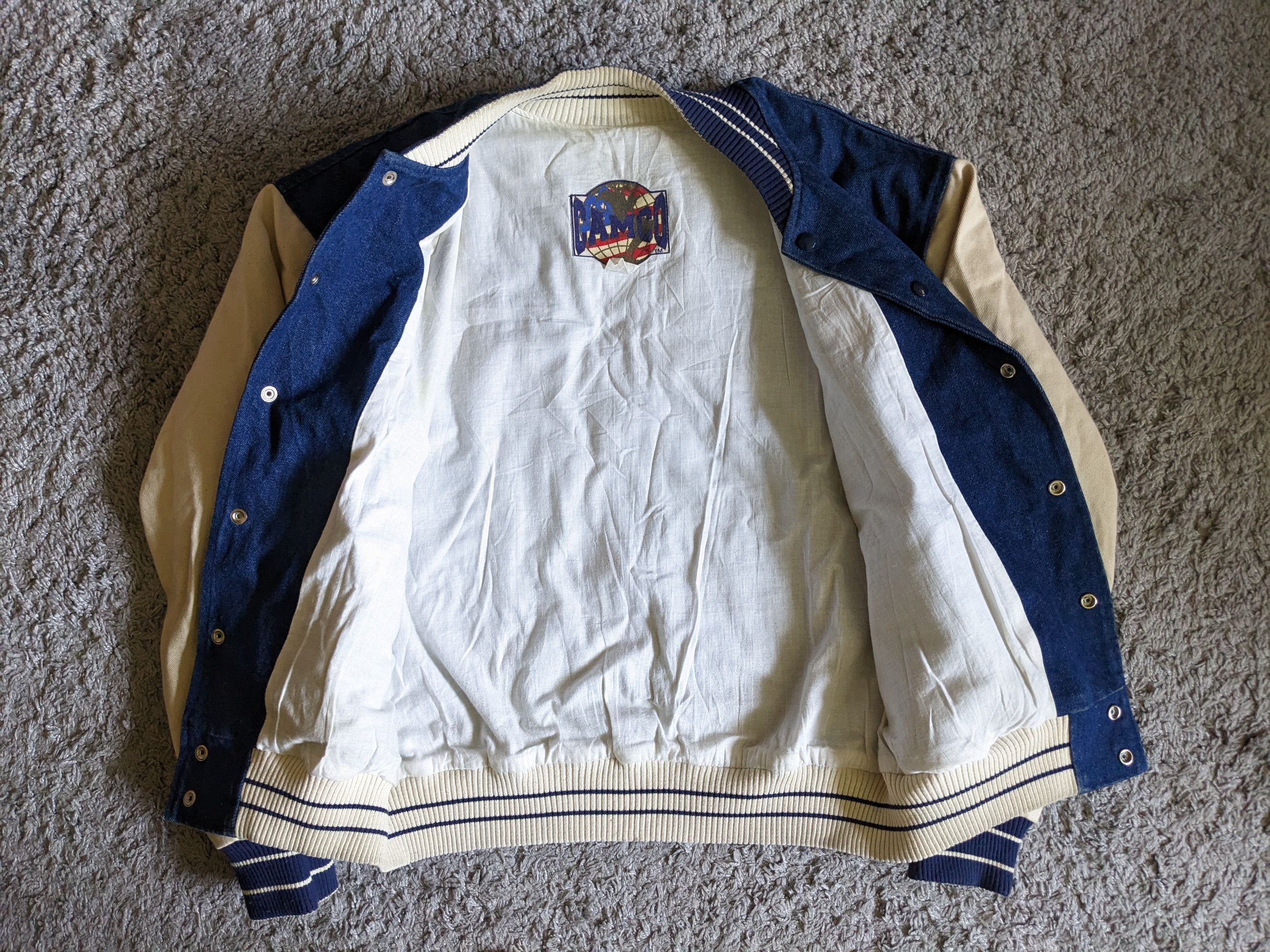 Vintage Camco Las Vegas Hotel Casino Club 1995 Denim Bomber Jacket Size US L / EU 52-54 / 3 - 4 Thumbnail