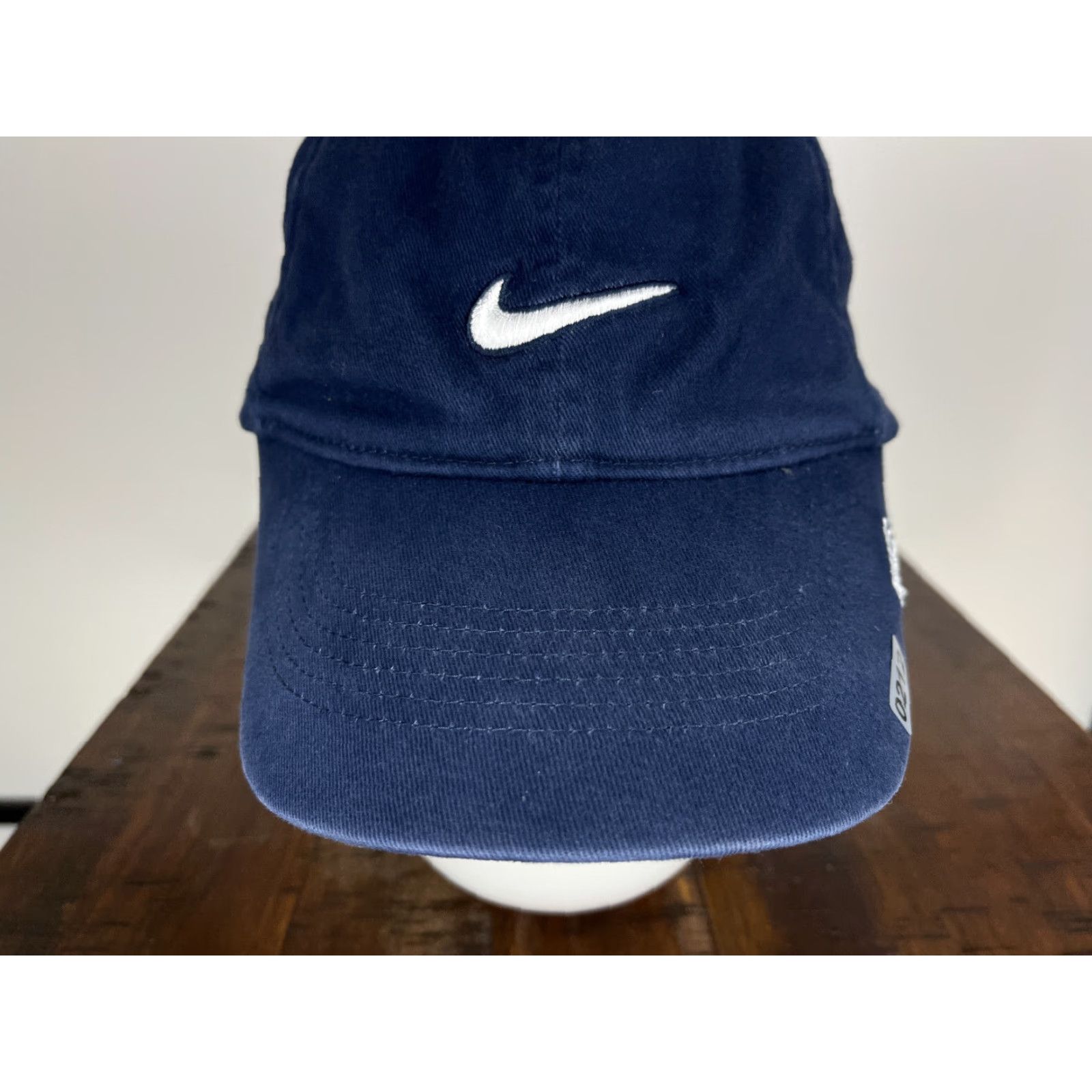 Nike Nike Hat Cap Fitted Adult One Size Blue Swoosh Stretch Cotton Blend Golf Golfer Size ONE SIZE - 3 Thumbnail
