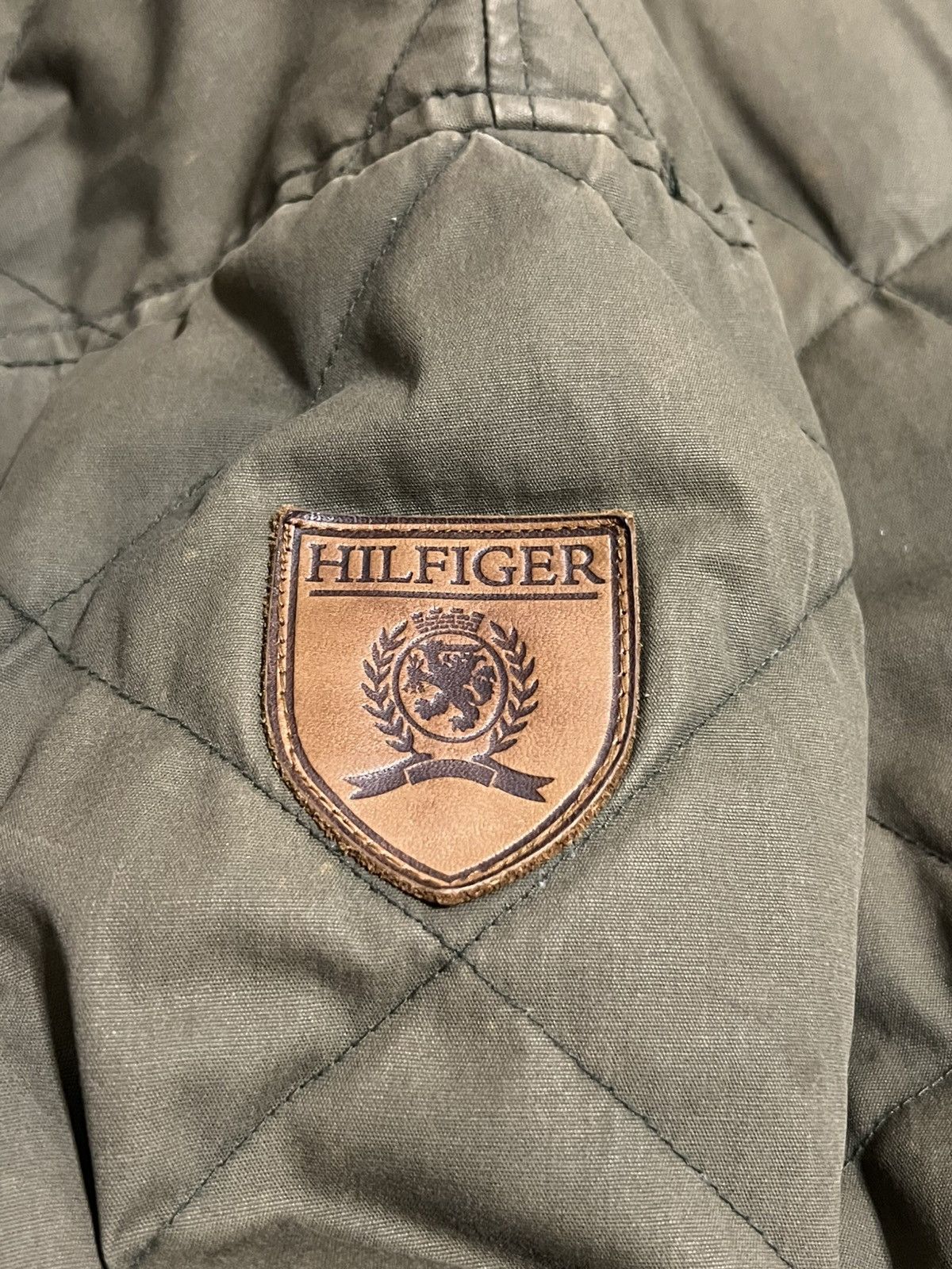Tommy Hilfiger Vintage 1990s Tommy Hilfiger Green Quilted Puffer Jacket Size US S / EU 44-46 / 1 - 4 Thumbnail