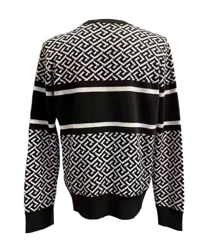 Versace Versace Black and white color-blocked Medusa crewneck card Size M / US 6-8 / IT 42-44 - 1 Thumbnail