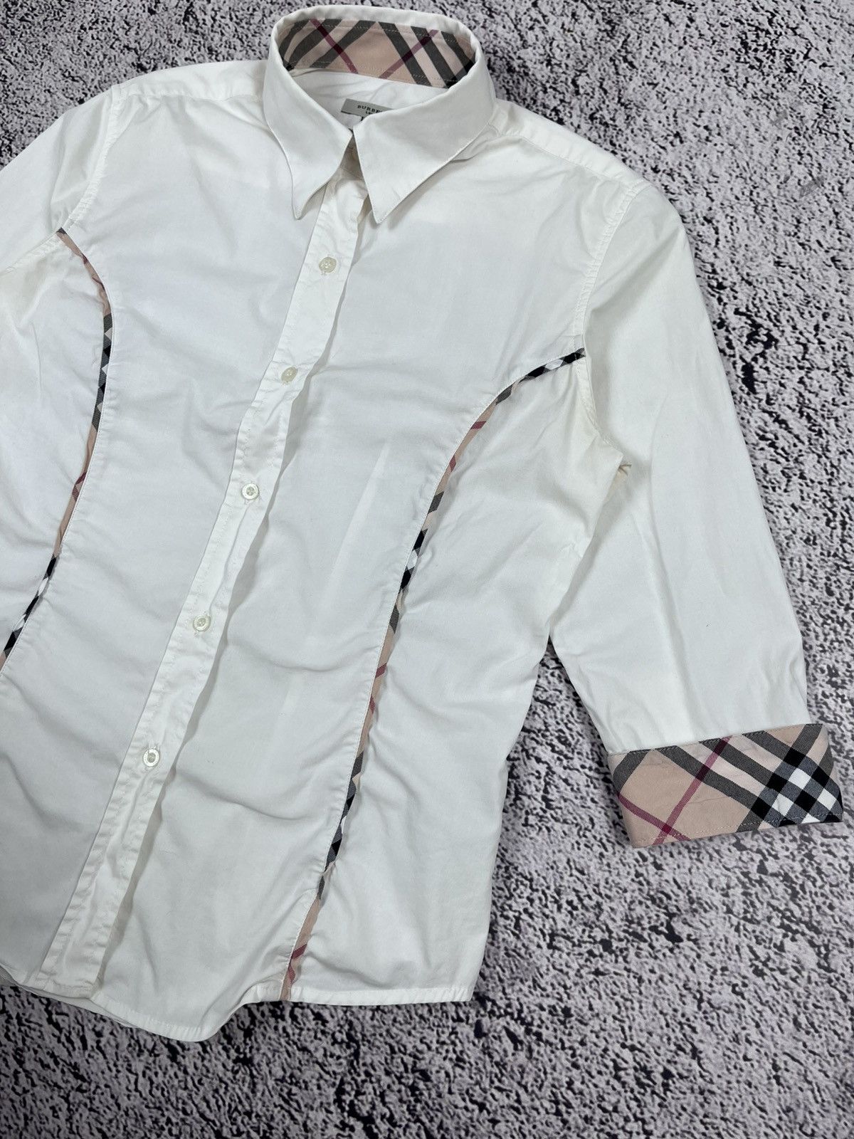 Burberry Vintage Burberry London nova check 3/4 sleeves button ups Size S / US 4 / IT 40 - 3 Thumbnail