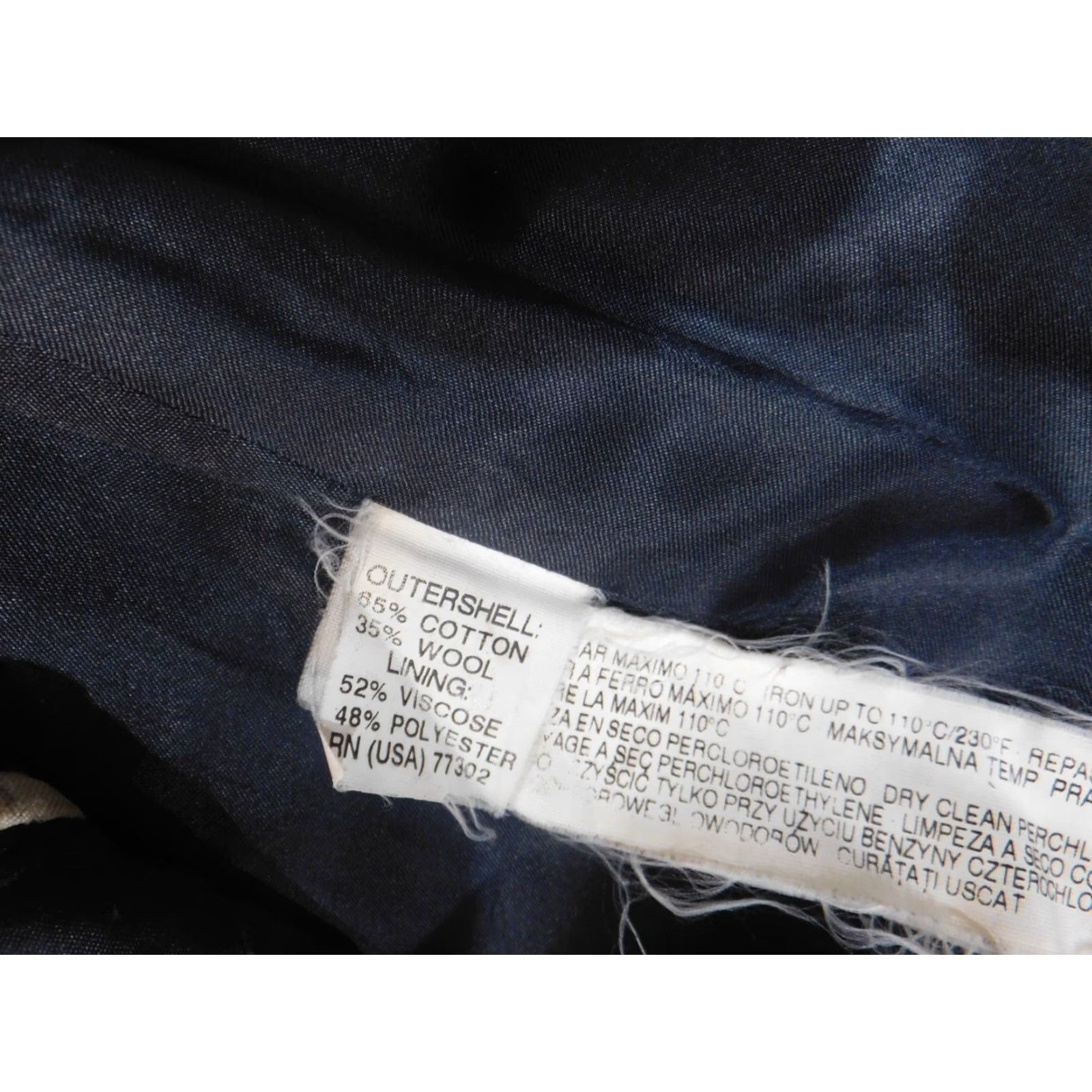 Zara Zara Jacket Mens Medium Gray Trench Coat Wool Wool Geometric Knit Zipper Pockets Button Zip Business Fall Winter Mens Regular Size US M / EU 48-50 / 2 - 6 Thumbnail