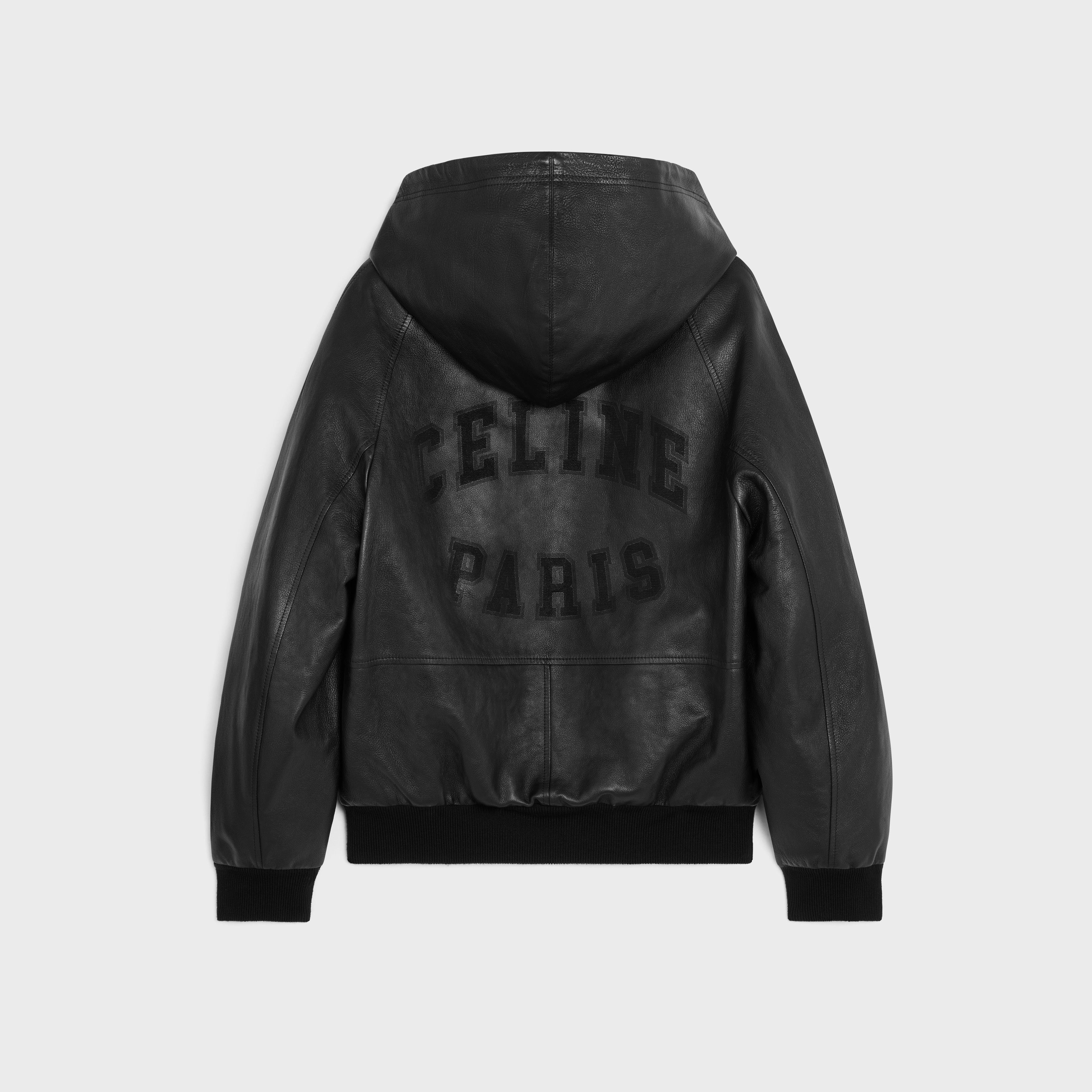 Celine o1bcso1str0925 2EI36820Y Blouson Lambskin Jacket in Black Size US M / EU 48-50 / 2 - 2 Thumbnail
