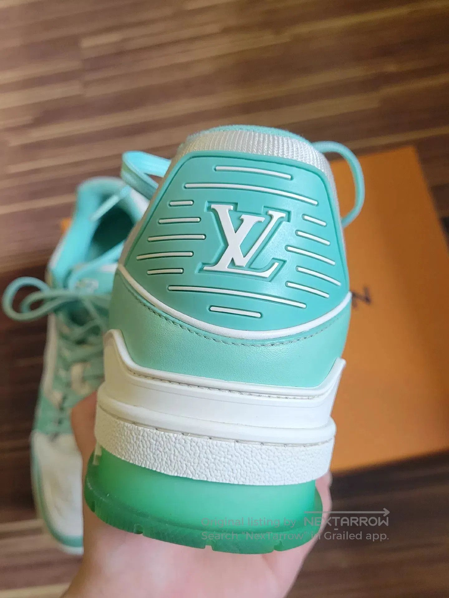 Louis Vuitton Louis Vuitton Tiffany Green Trainer Sneakers. Size US 8 / EU 41 - 5 Thumbnail