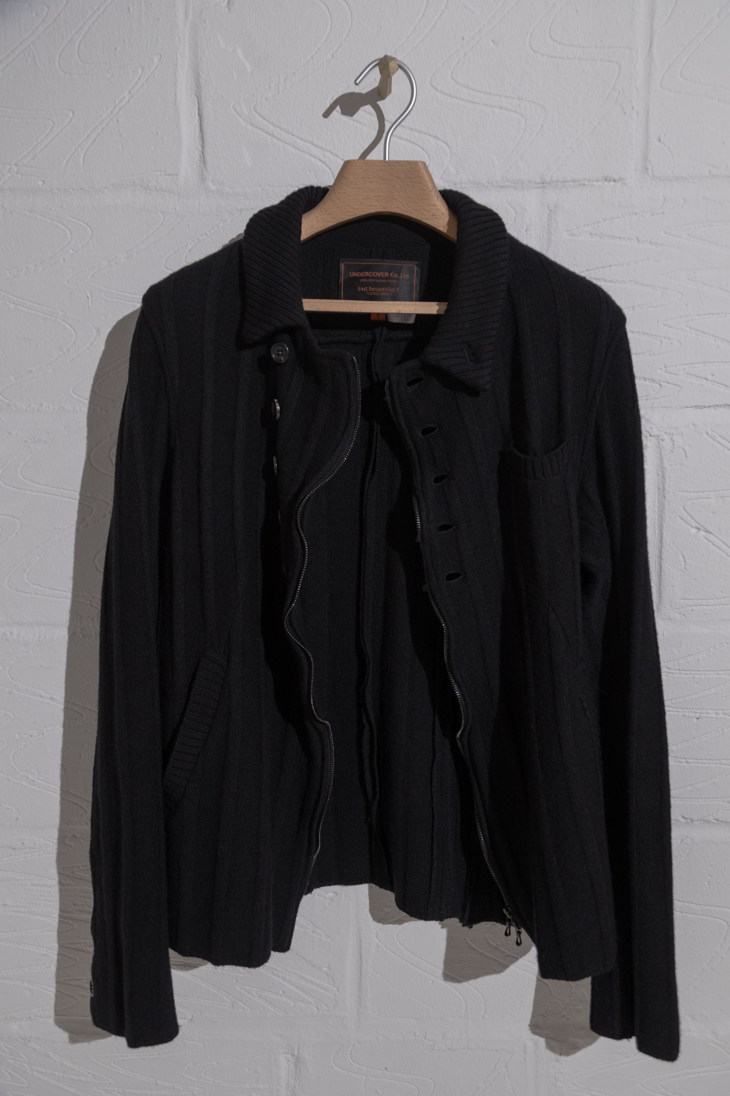 Undercover AW06/07 'But Beautiful V Guru Guru' Knit Wool Jacket, Size 3 Size US L / EU 52-54 / 3 - 6 Thumbnail