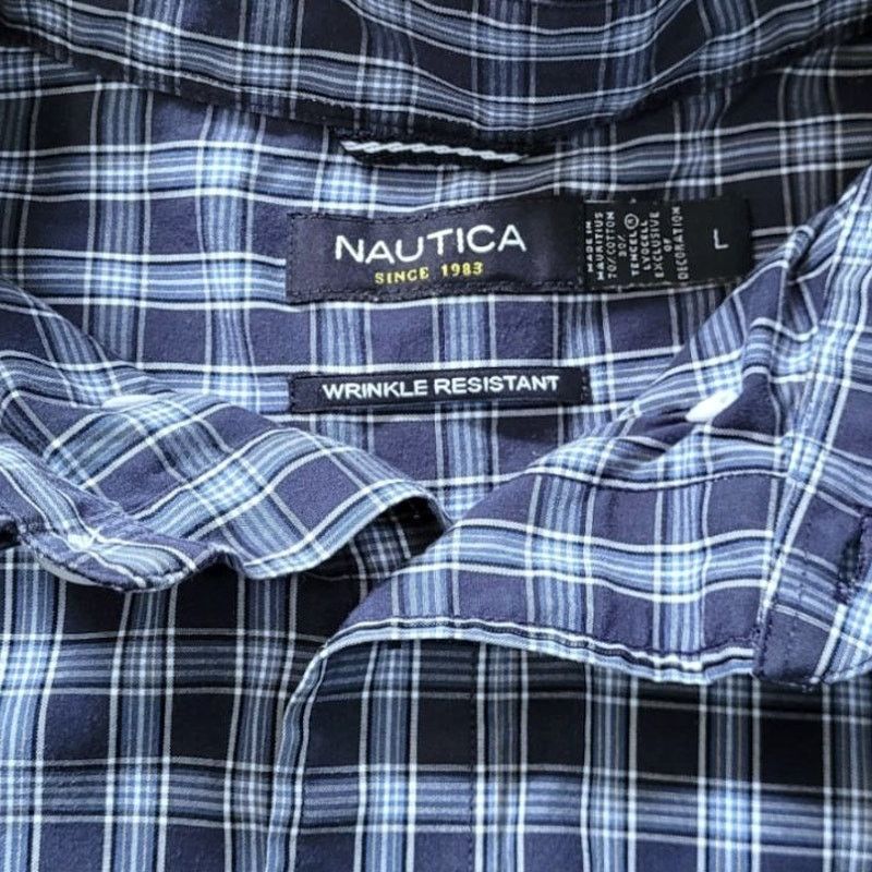 Nautica Nautica Blue Shirt | Size L Size US L / EU 52-54 / 3 - 5 Thumbnail
