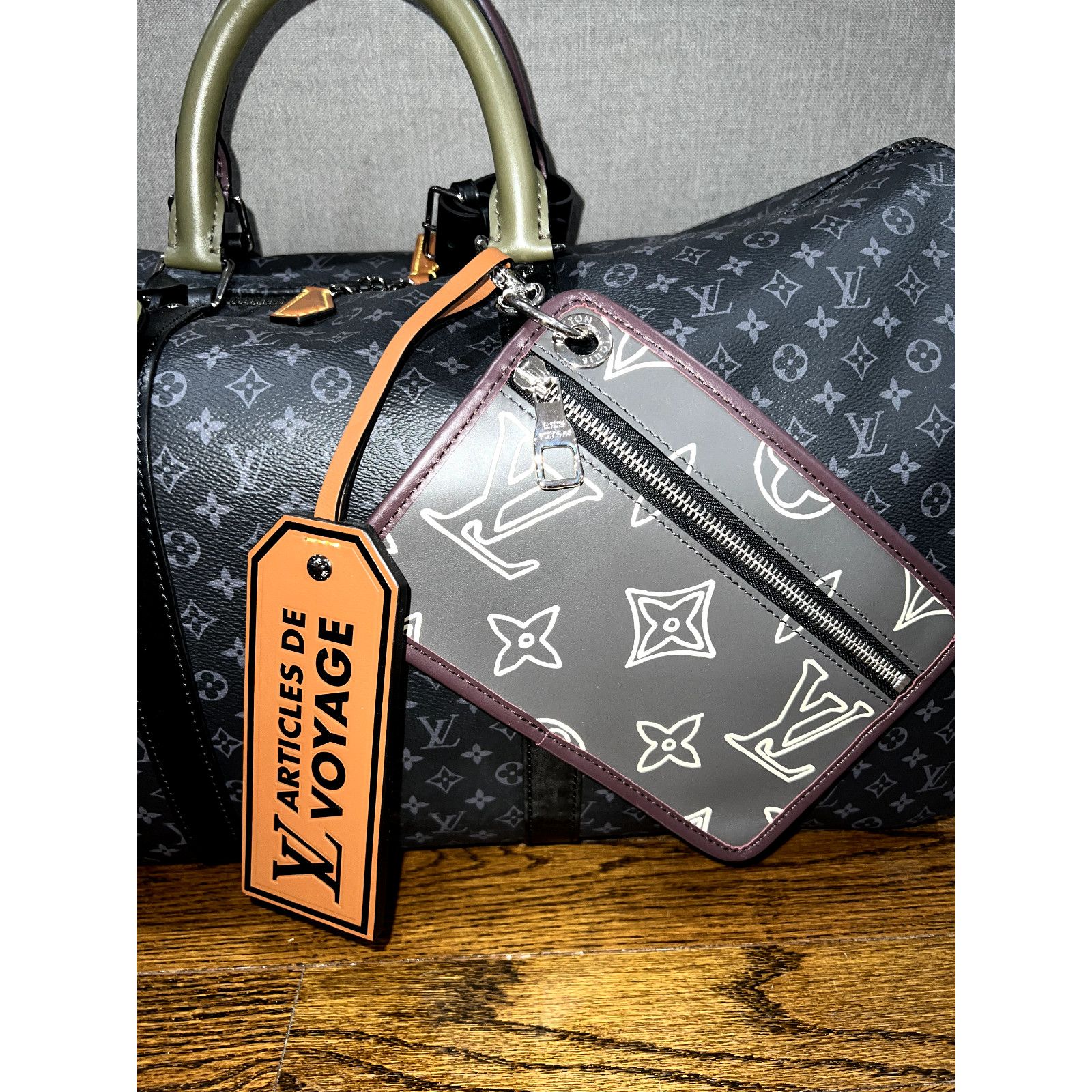 Louis Vuitton Louis Vuitton Keepall Bandouliere Patchwork Travel Bag Size ONE SIZE - 3 Thumbnail
