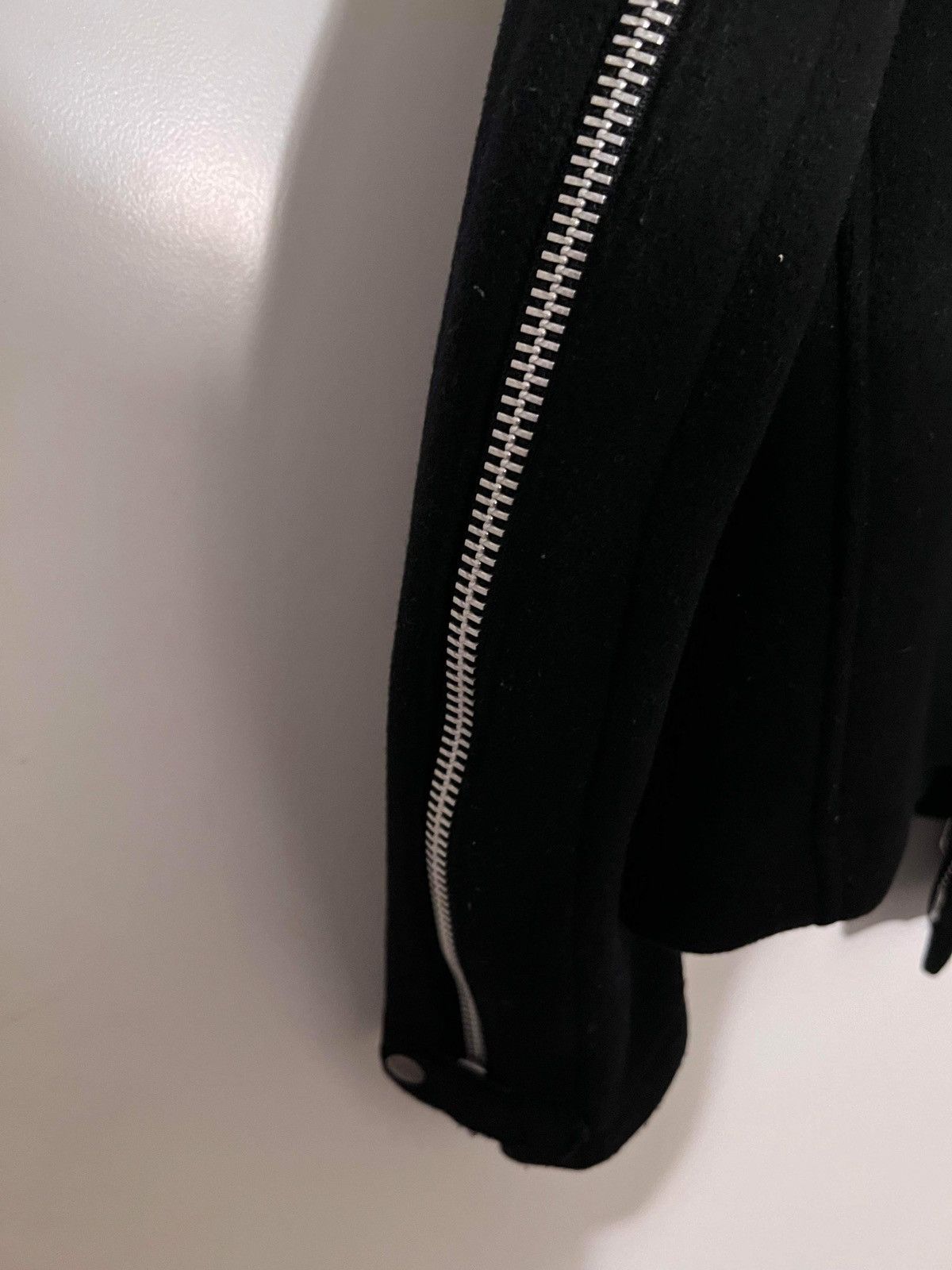 Yohji Yamamoto AW04 Backzip Heavy Wool Leather Collared Jacket Size US M / EU 48-50 / 2 - 9 Thumbnail