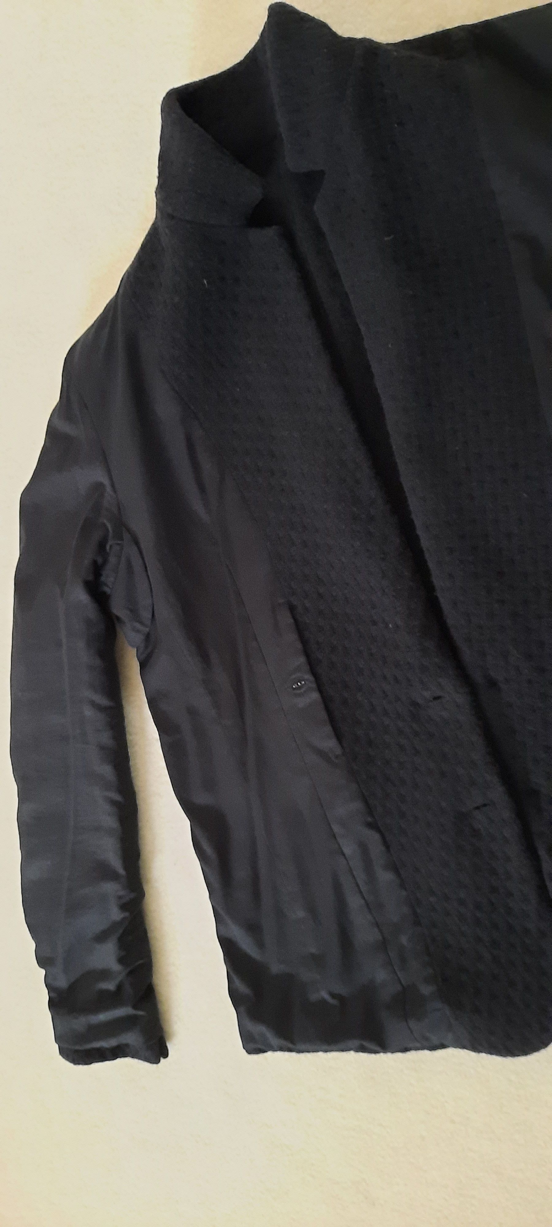 830 SIGN Men’s Wool Jacket Waffle Structure Black M