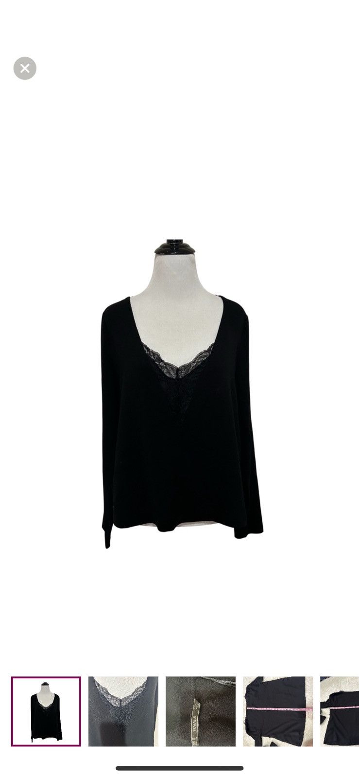 Zara Zara trafaluc women’s medium black blouse Size M / US 6-8 / IT 42-44 - 1 Thumbnail