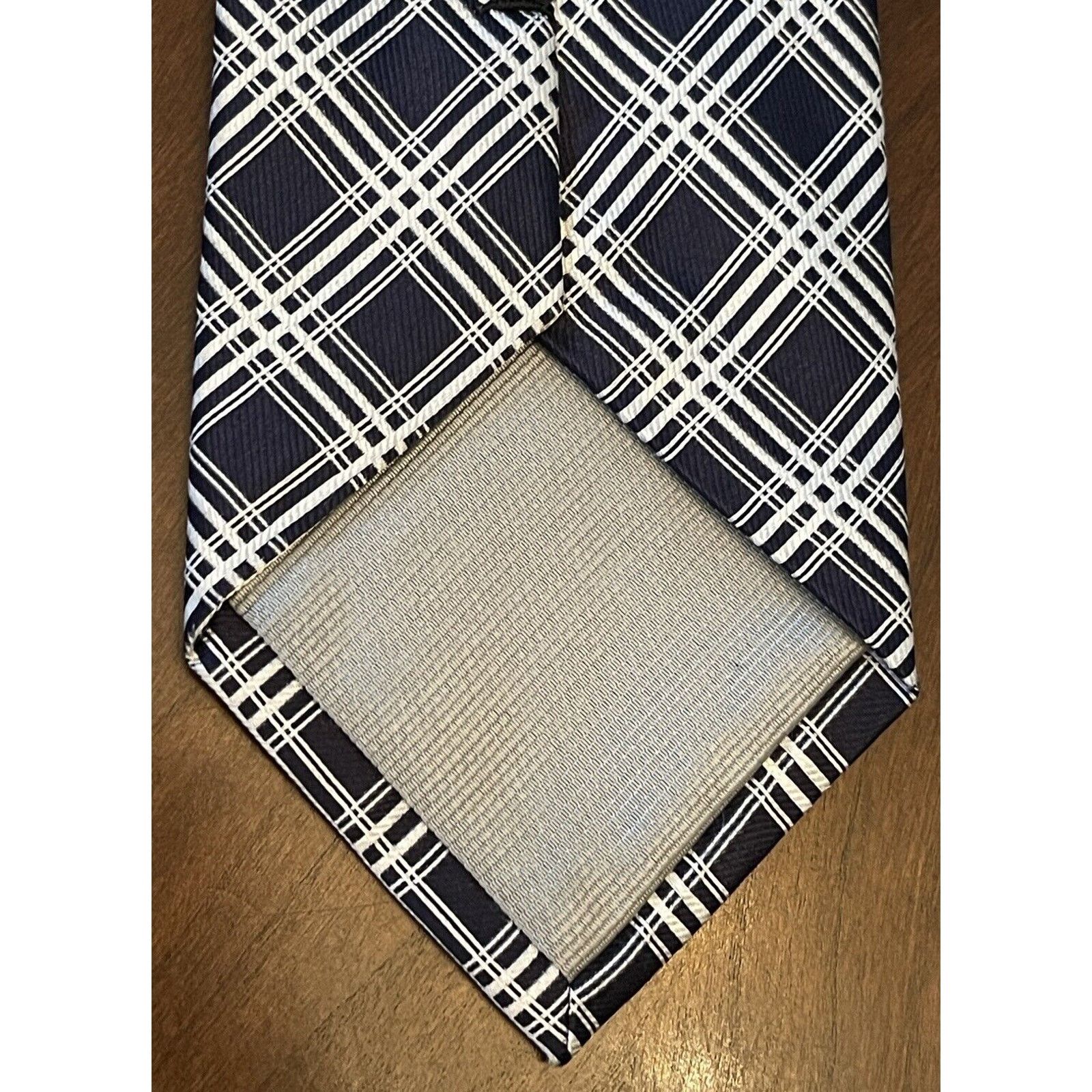 Handmade Pronto Uomo Couture Hand Made Blue 100% Silk Made In China Size ONE SIZE - 2 Thumbnail