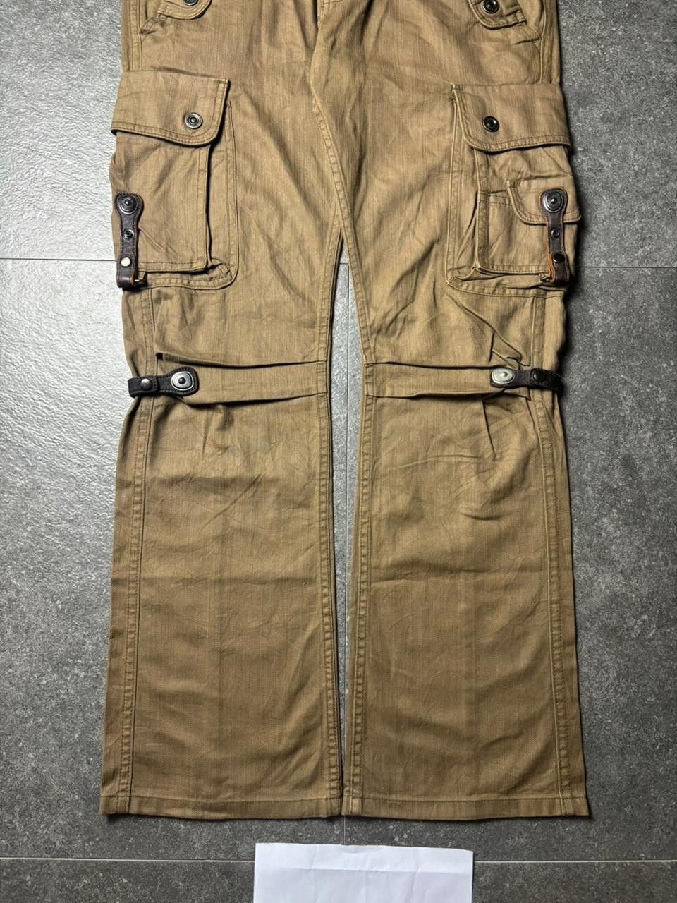 Tornado Mart 2000s Tornado Mart Bondage Bootcut Cargo Pants Size US 34 / EU 50 - 3 Thumbnail