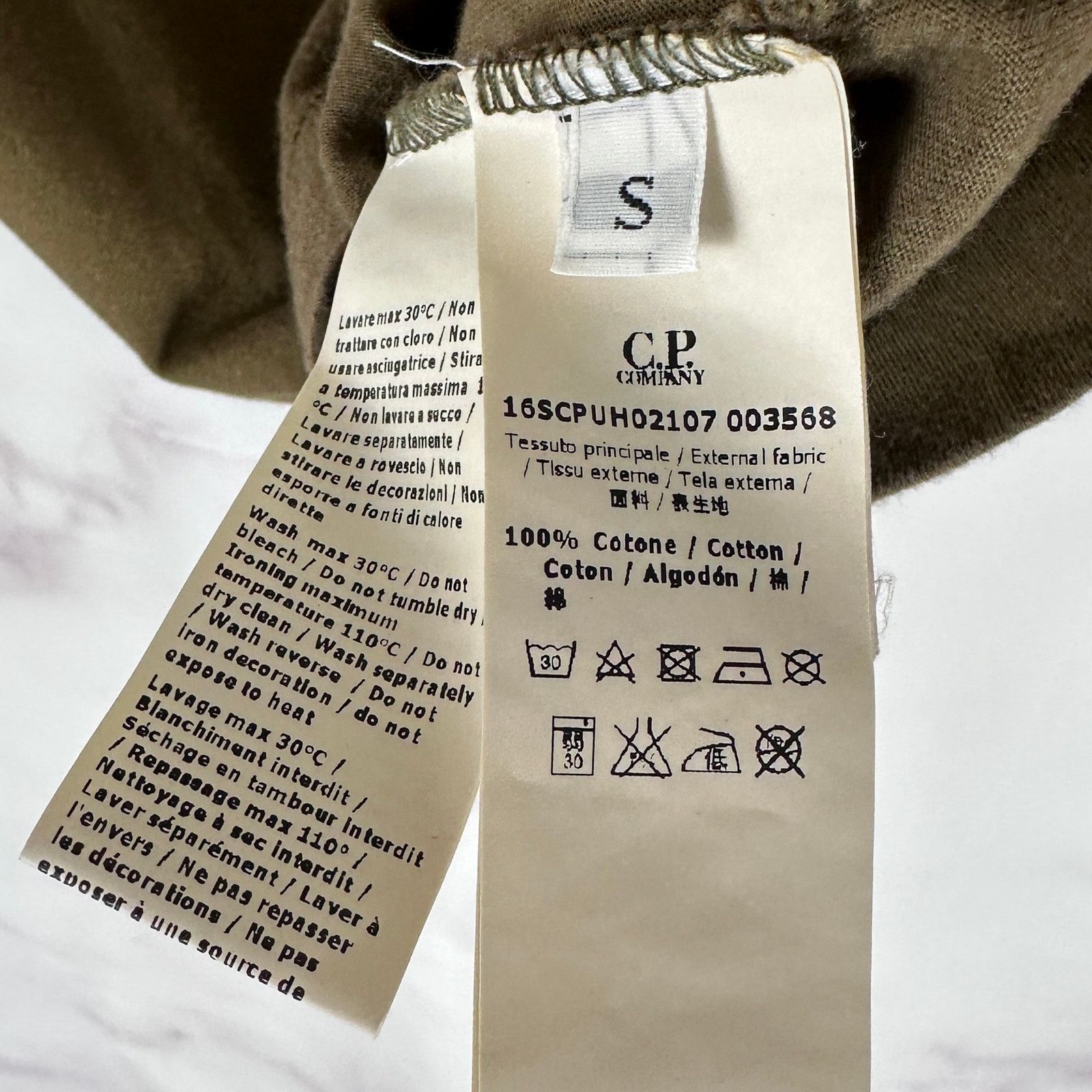 C.P. Company Drab Pocket Lens Tee Size US S / EU 44-46 / 1 - 7 Thumbnail
