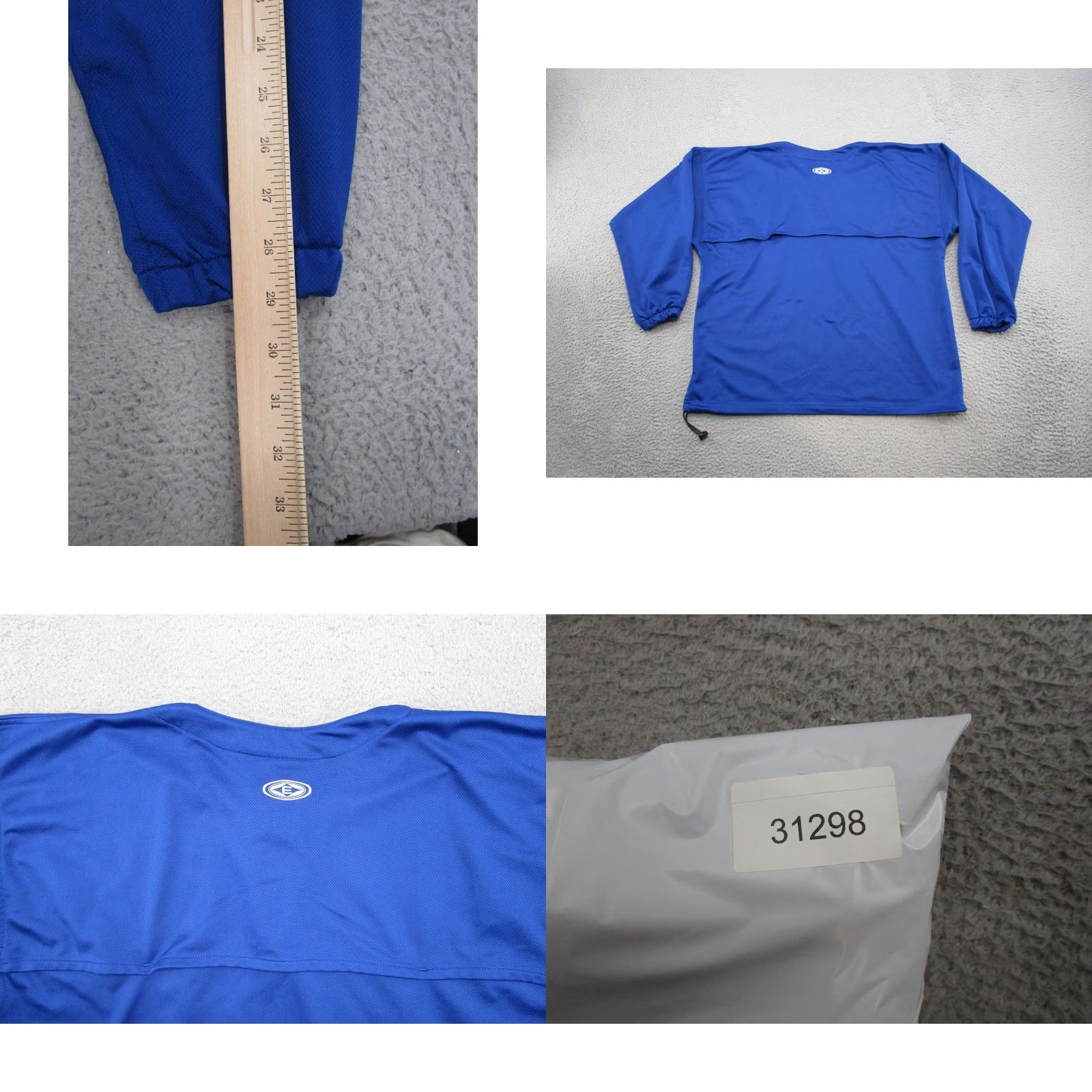 Vintage VINTAGE Easton Windbreaker Jacket Long Sleeve Blue 1/4 Zip Regular Size L Men Baseball 80s Outdoor Sports Size US L / EU 52-54 / 3 - 8 Thumbnail