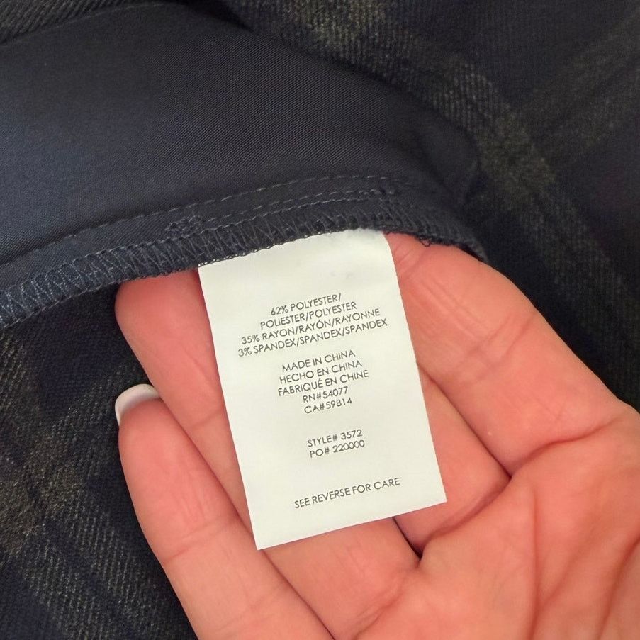 Other Cabi Navy Plaid Connery Trousers Sz 6 Size 28" / US 6 / IT 42 - 5 Thumbnail