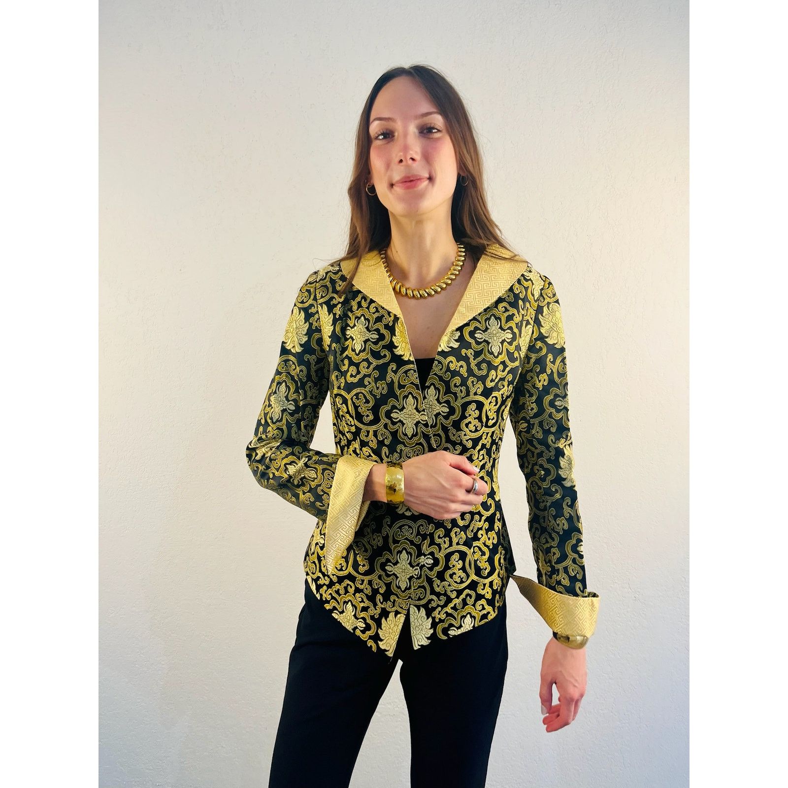 Other Vintage 100% Silk Jacket Size XS / US 0-2 / IT 36-38 - 7 Thumbnail