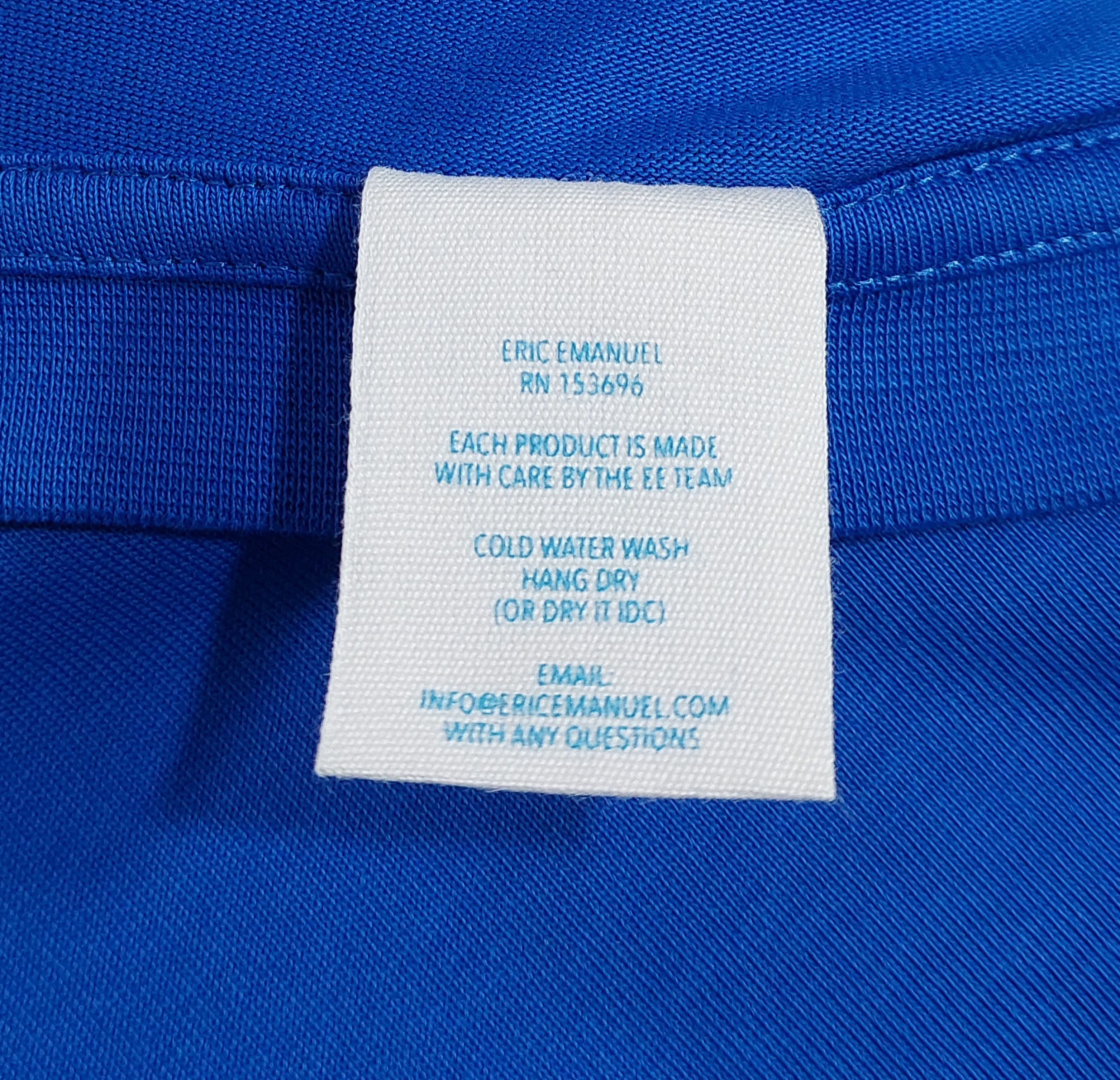 Eric Emanuel EE classic long sleeve tshirt - blue XL Size US XL / EU 56 / 4 - 4 Thumbnail