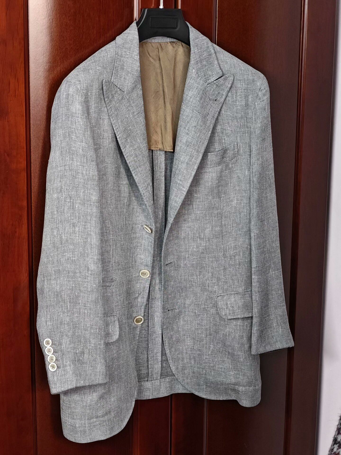 Brunello Cucinelli Brunello Cucinelli Lightweight Gray Blazer Size US S / EU 44-46 / 1 - 1 Thumbnail