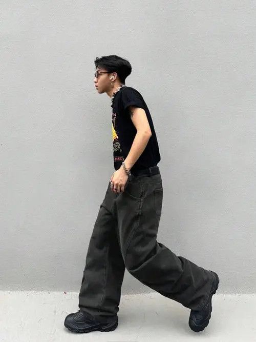 Japanese Brand Miyazaki x Chi Skate Baggy Denim Jeans Loose fit Size US 32 / EU 48 - 8 Thumbnail