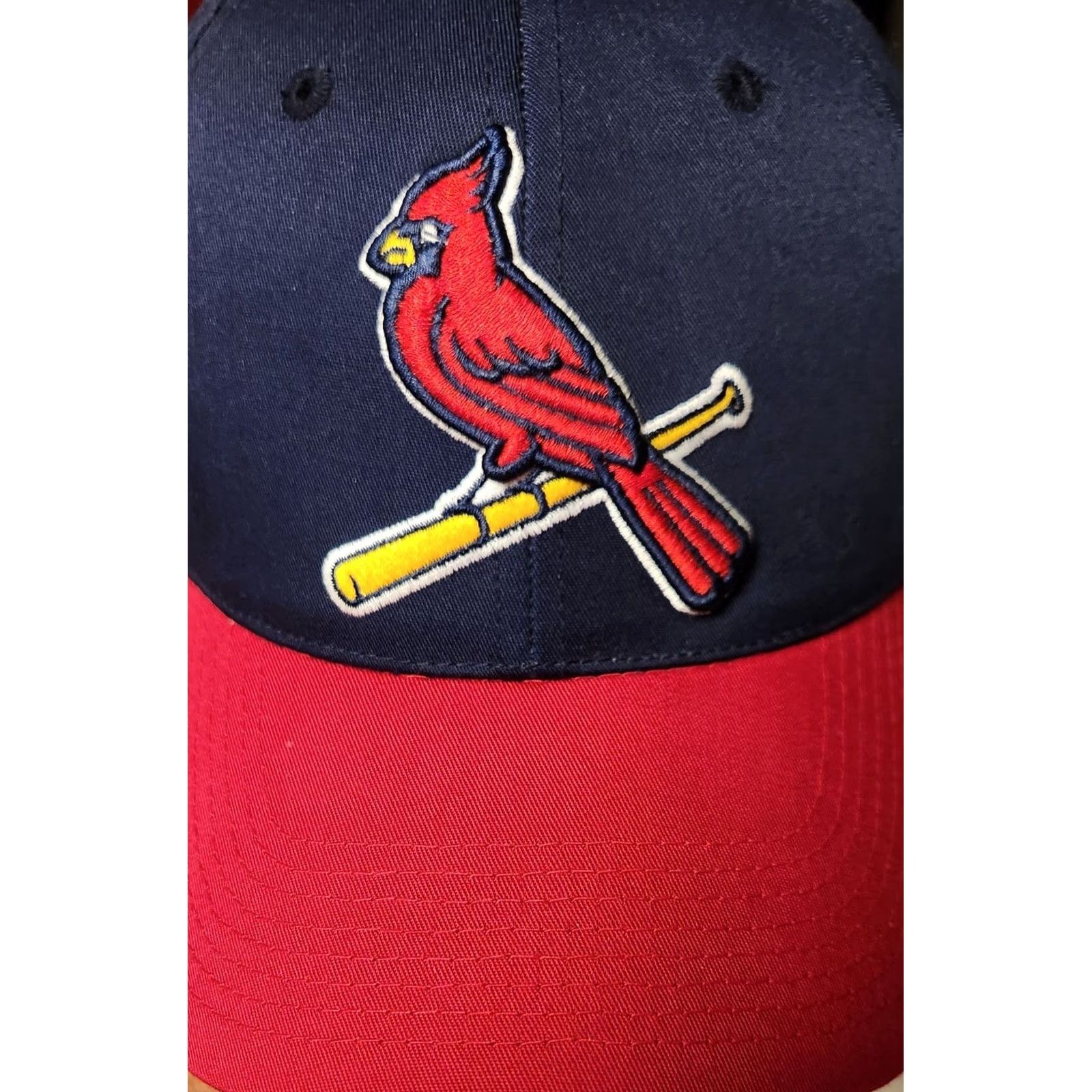 MLB VINTAGE St Louis Cardinals MLB Snapback Hat Cap Adult Adjustable Embroidered Blue Cotton Polyester Canvas Outdoor Cap Unisex Sports Size ONE SIZE - 3 Thumbnail