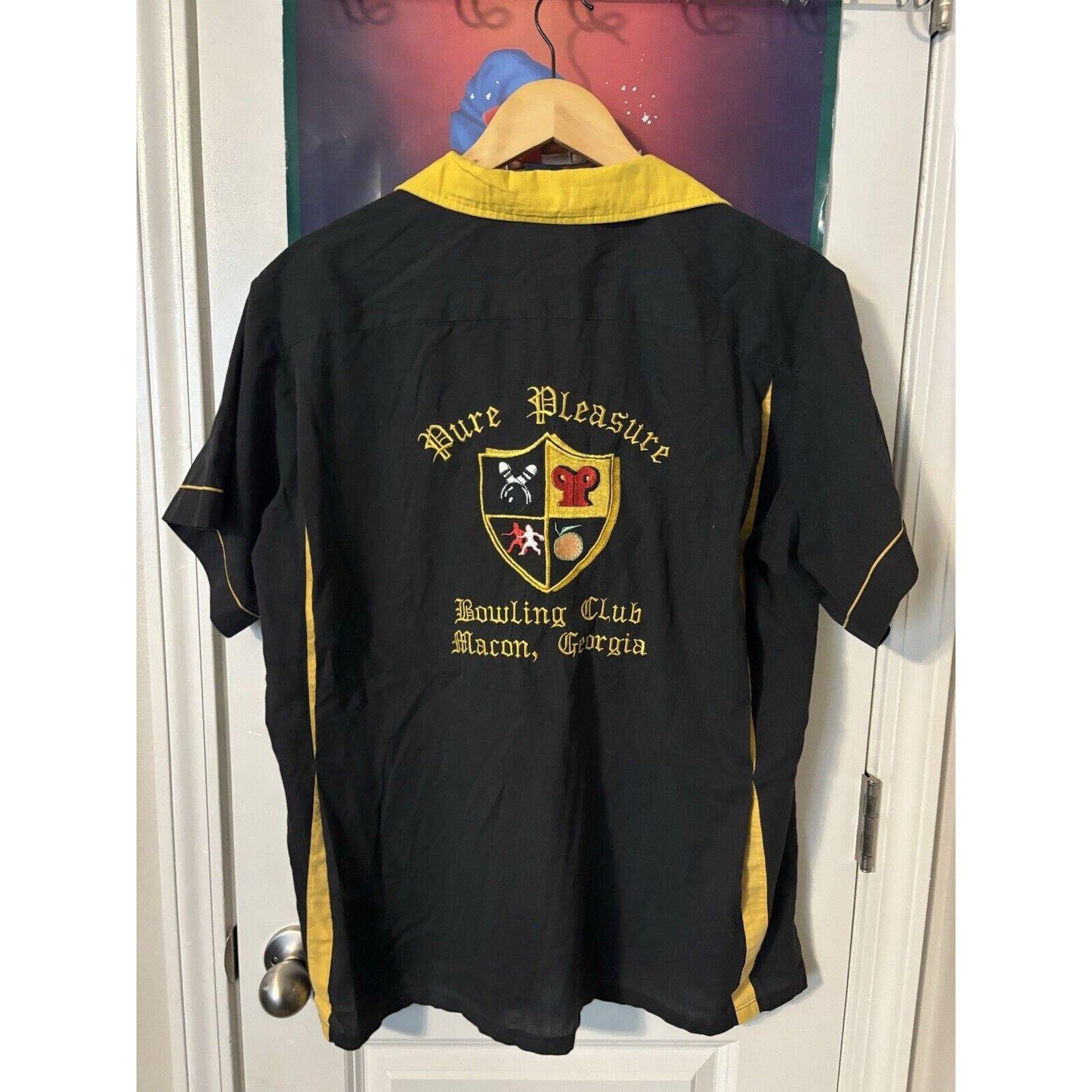 Other Vintage faded black bowling Shirt Size Large Made In USA Size US L / EU 52-54 / 3 - 1 Thumbnail