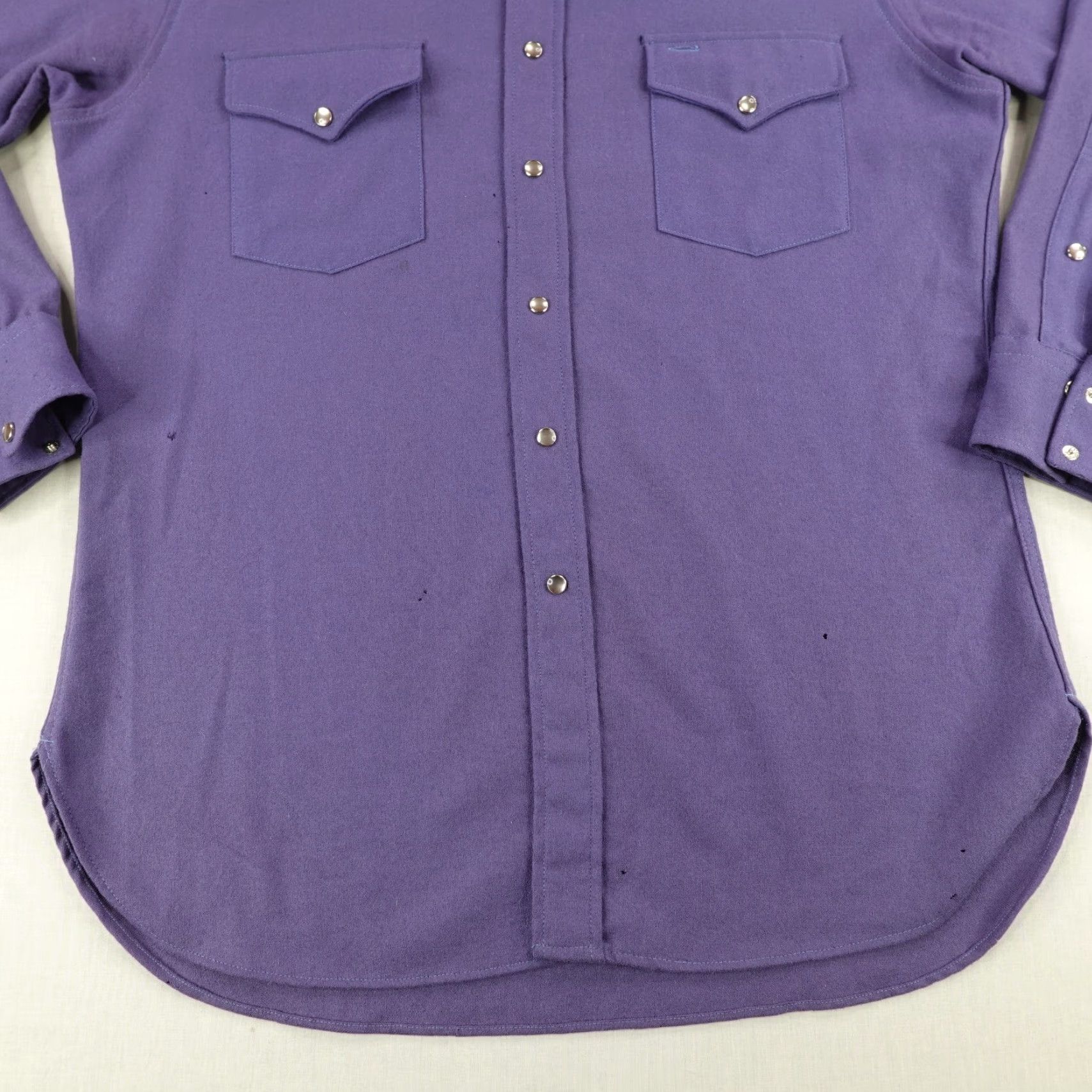 Pendleton VINTAGE Pendleton Men's Shirt Large Blue Wool Flannel Western Pearl Snap 90s Cowboy Outdoor Casual Size US L / EU 52-54 / 3 - 3 Thumbnail