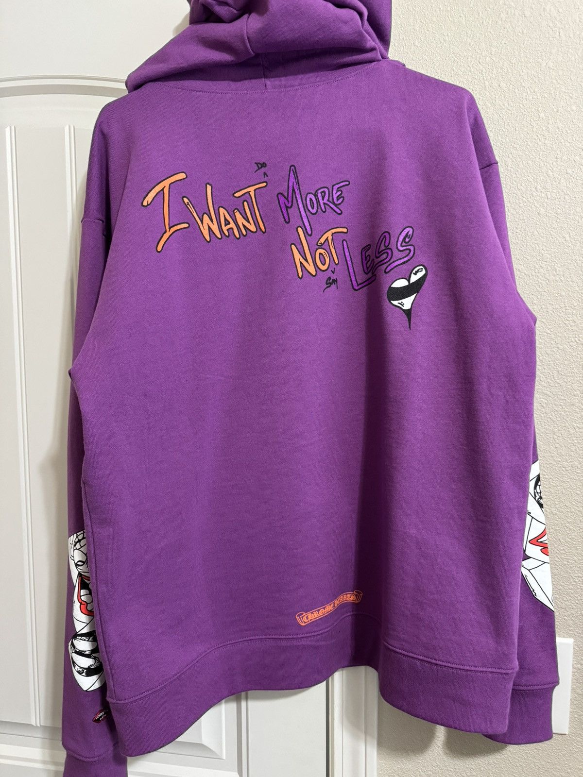 Chrome Hearts × Matty Boy Chrome Hearts Matty Boy I Want More Not Less Hoodie Purple Size US L / EU 52-54 / 3 - 6 Thumbnail