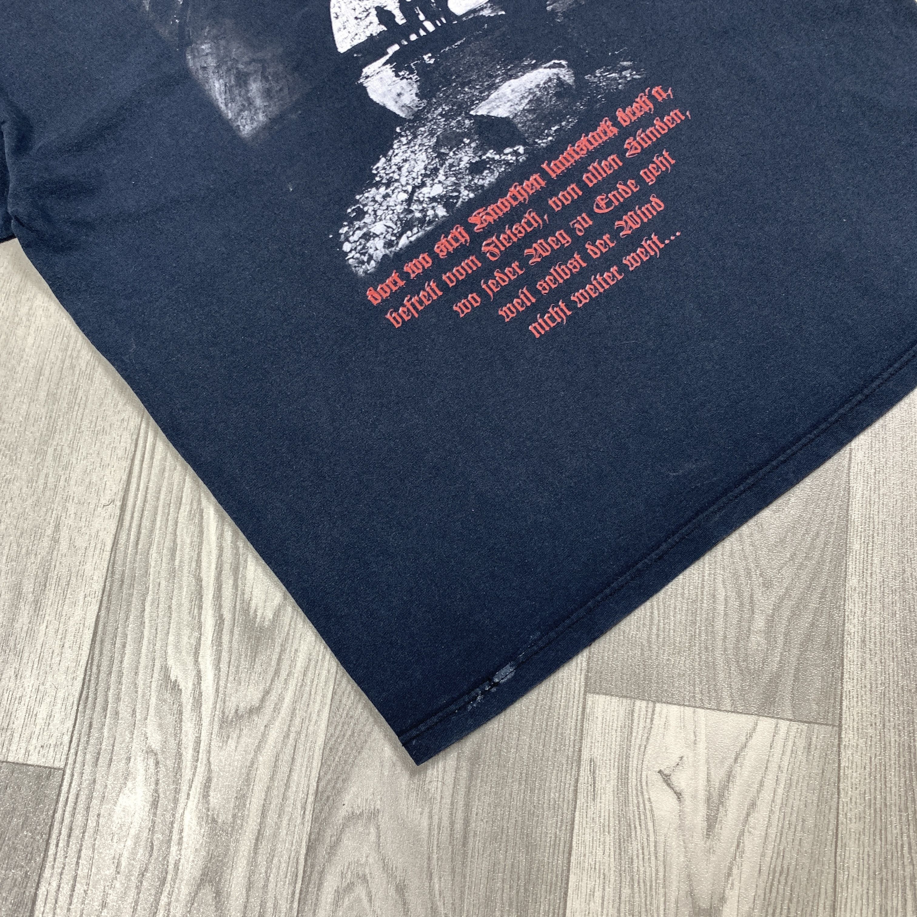 Vintage Vintage Olsaragan Knochonkult 90s Rock Band Black Tee Shirt Size US XL / EU 56 / 4 - 8 Thumbnail