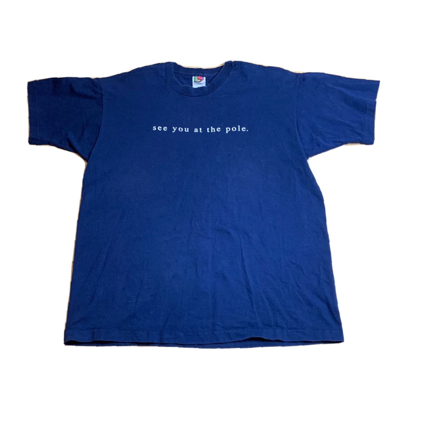 Fruit Of The Loom See You At The Pole Mens T Shirt Extra Large XL Patriotic Single Stitch Vintage Size US XL / EU 56 / 4 - 2 Thumbnail
