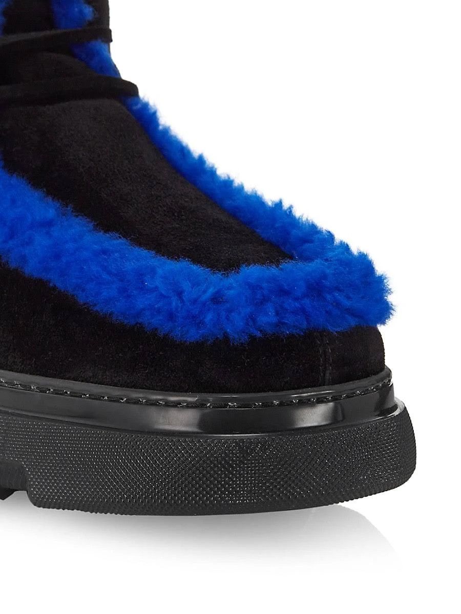 o1w1db10824 Creeper Suede and Shearling Chukka Boots Blue