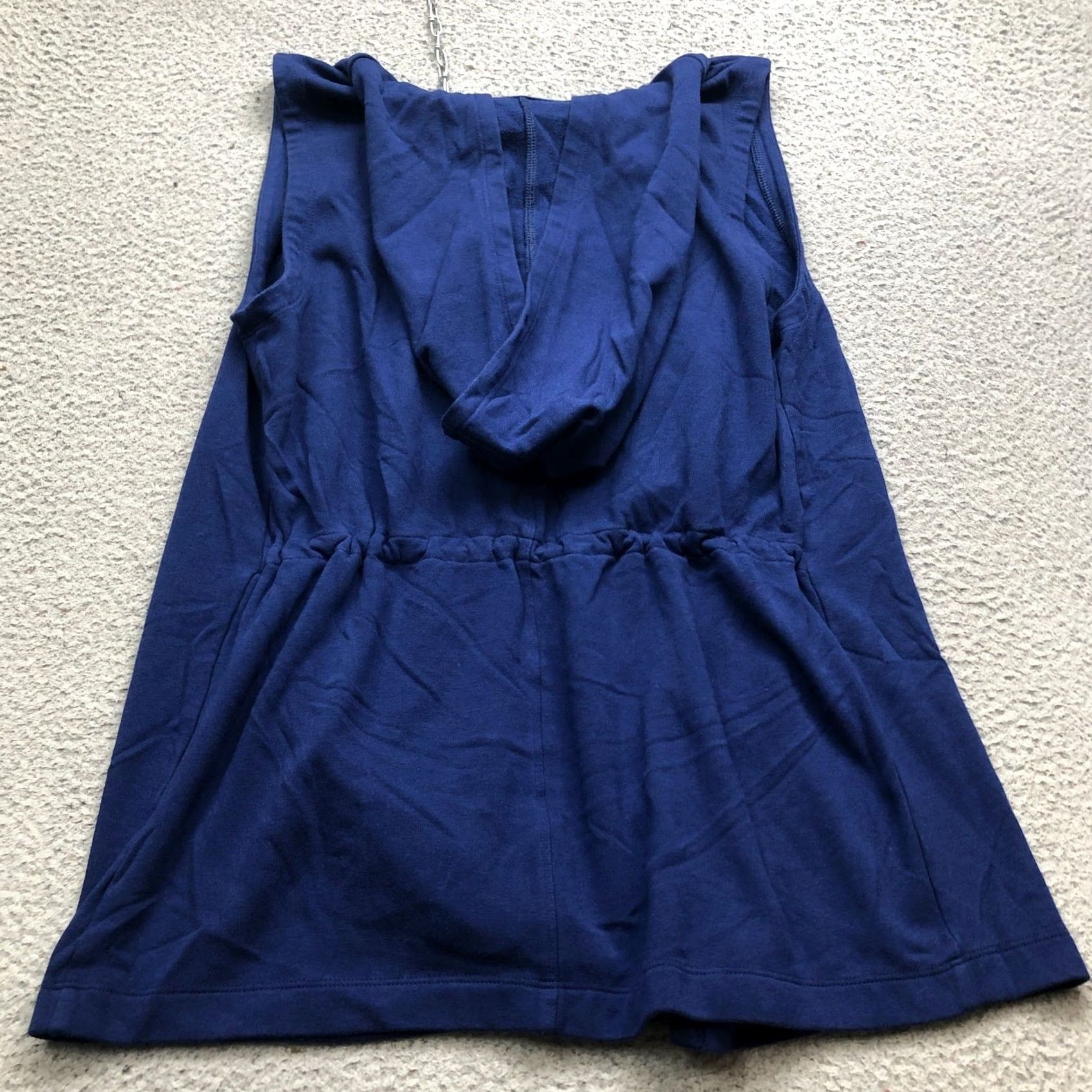Fabletics Fabletics Hooded Cardigan Vest Sleeveless XS Womens Blue Fleece JT1934468 Size XS / US 0-2 / IT 36-38 - 4 Thumbnail