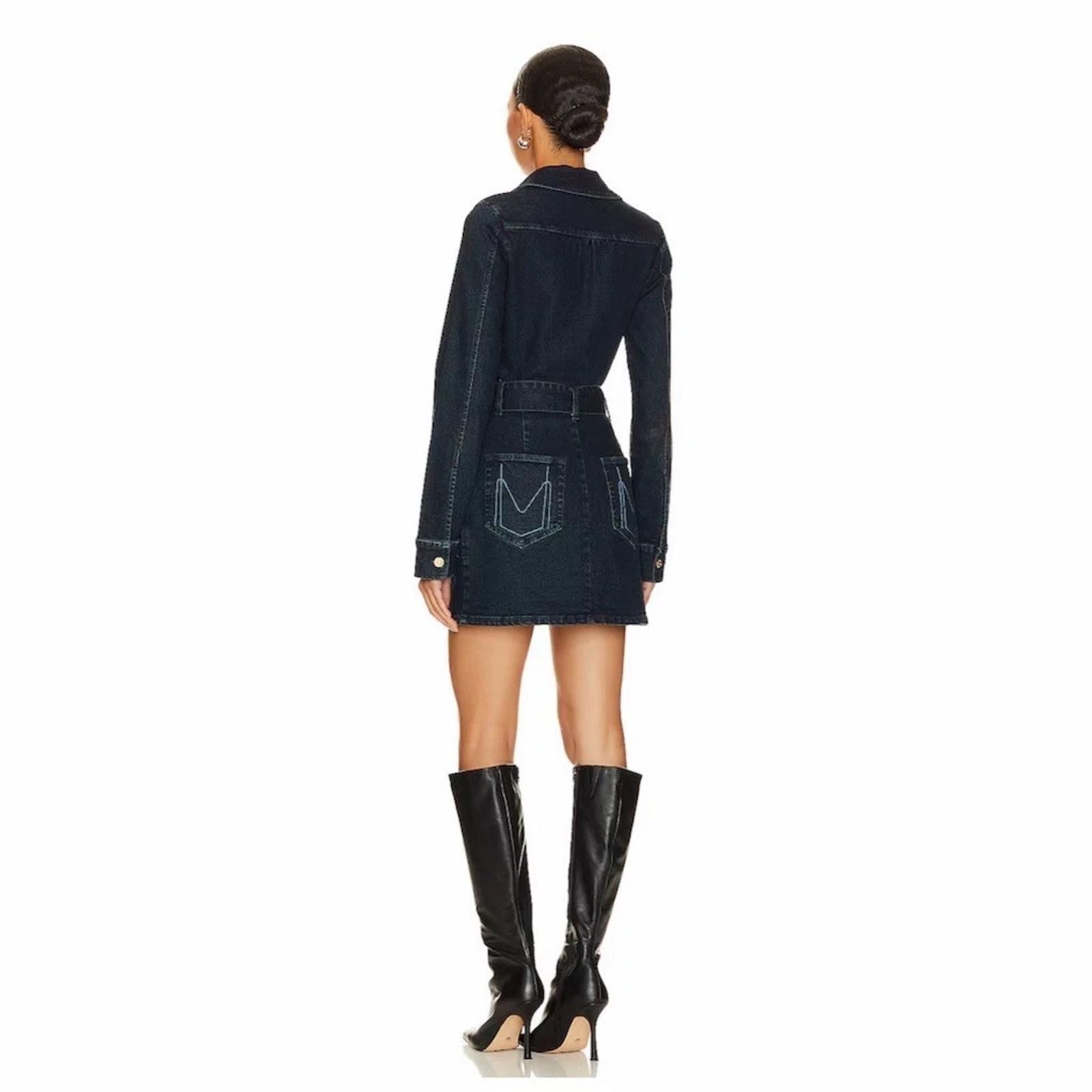 Other Show Me Your Mumu Outlaw Mini Denim Dress Belted Zip Front Size M / US 6-8 / IT 42-44 - 2 Thumbnail