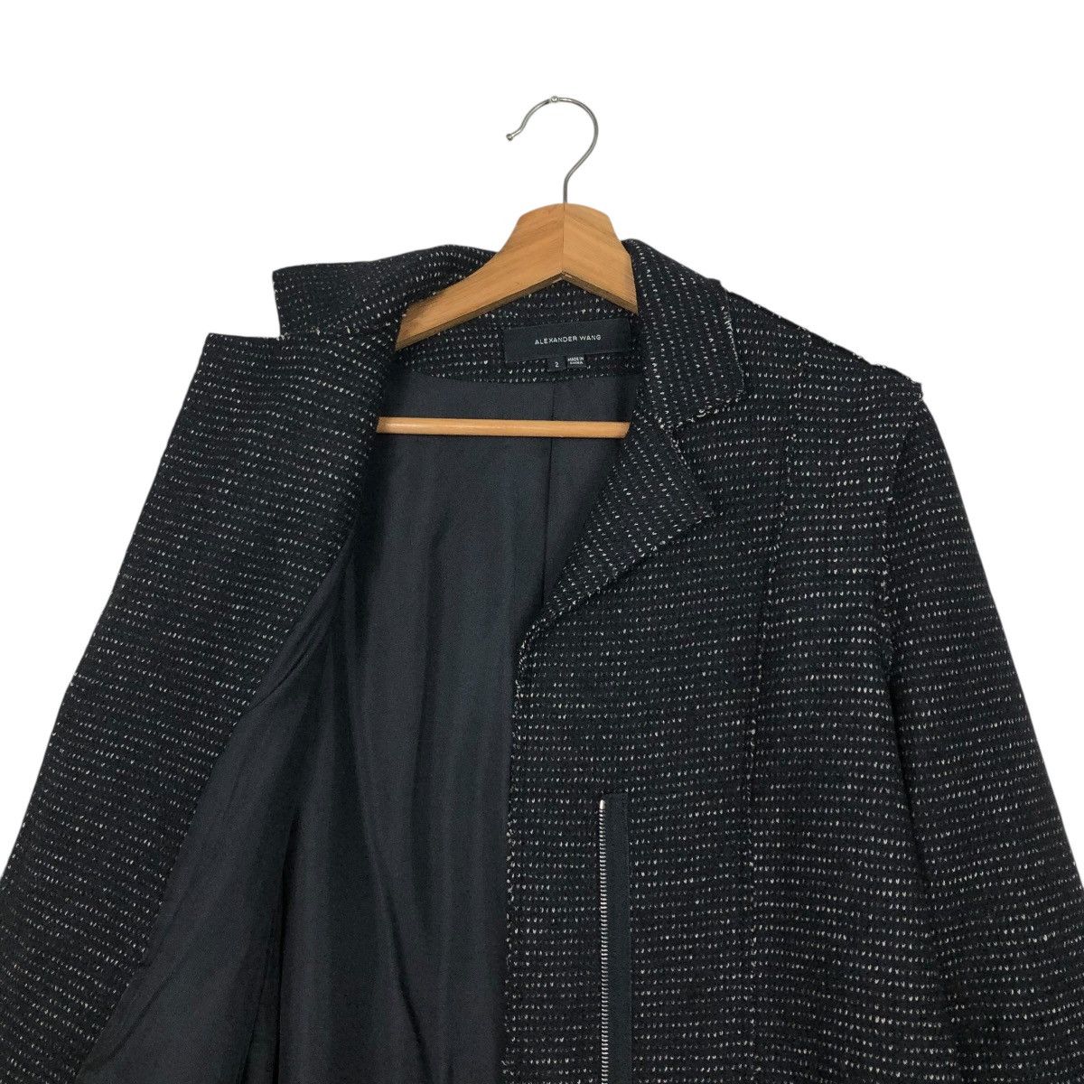 Alexander Wang 🔥ASYMETRICAL ZIPPER WOOL BOMBER JACKET ALEXANDER WANG Size US M / EU 48-50 / 2 - 17 Thumbnail
